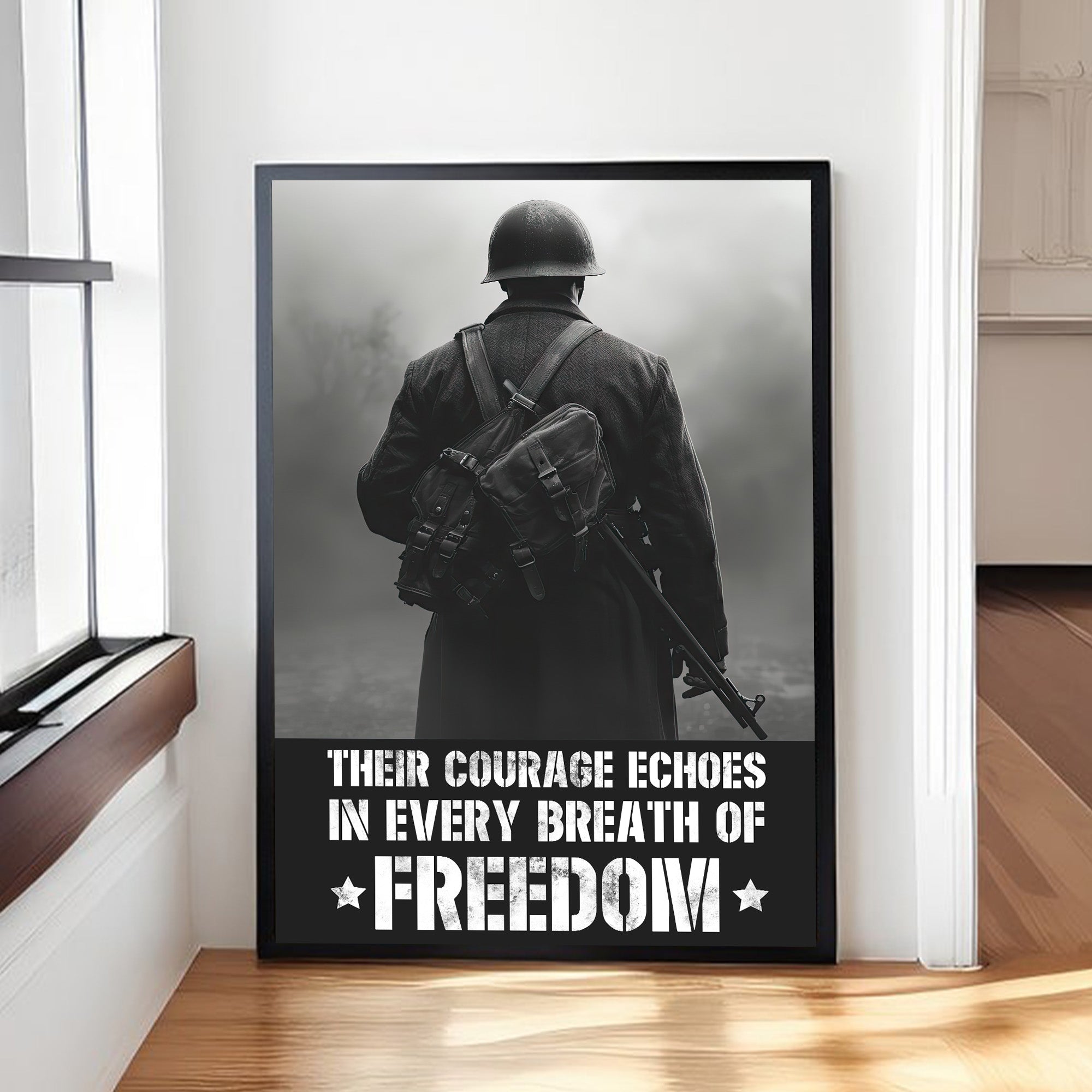 Veteran Honor Courage for Freedom Poster