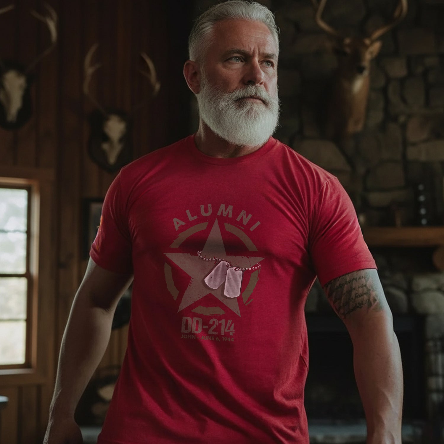 Alumni DD-214 Proud Veteran Status Earned T-Shirt Secondary image