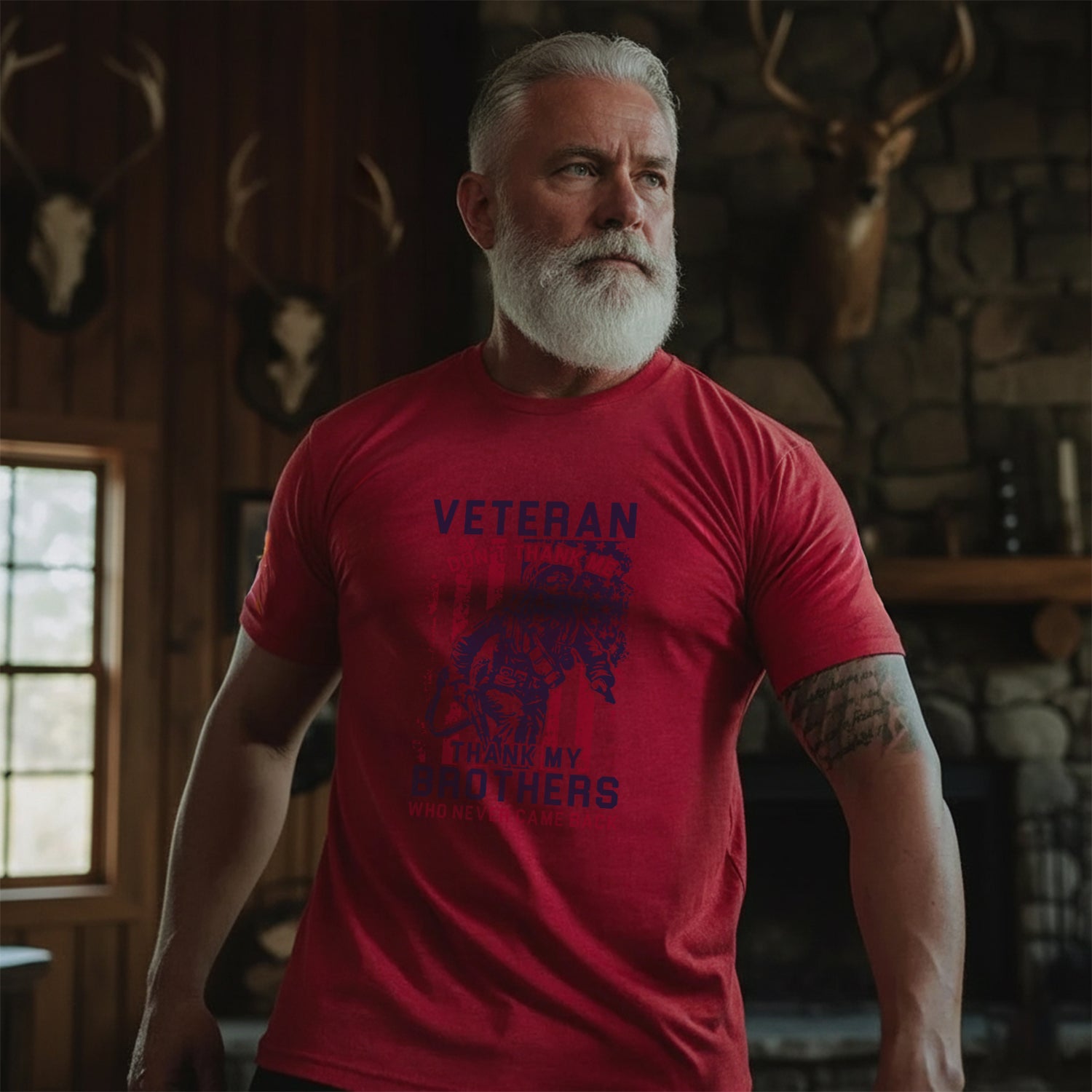 Thank My Brothers, Not Me - Veteran T-Shirt Secondary image