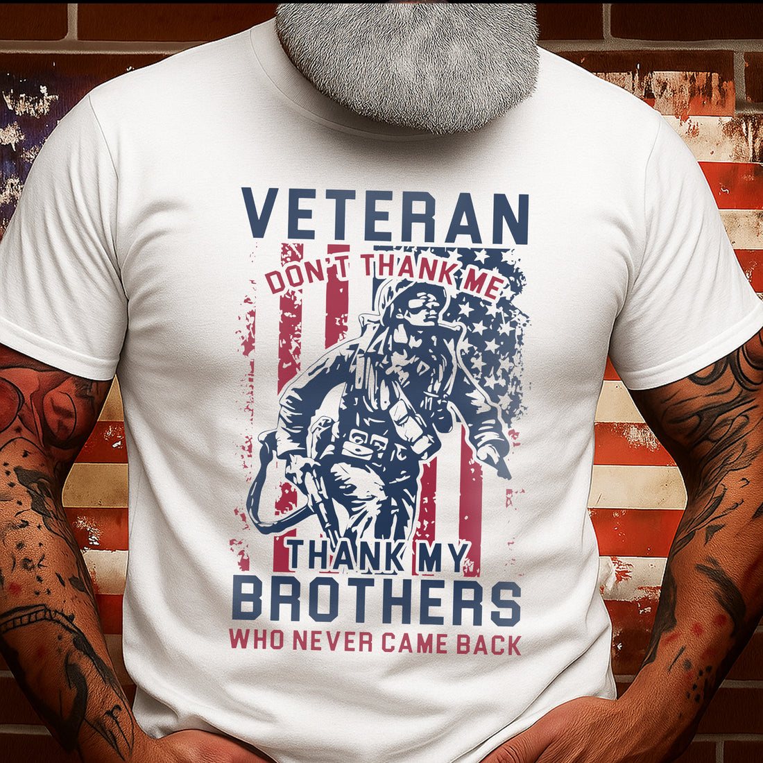 Veteran Don’t Thank Me Thank My Brothers Who Never Came Back True Honor Lies with the Fallen T-Shirt