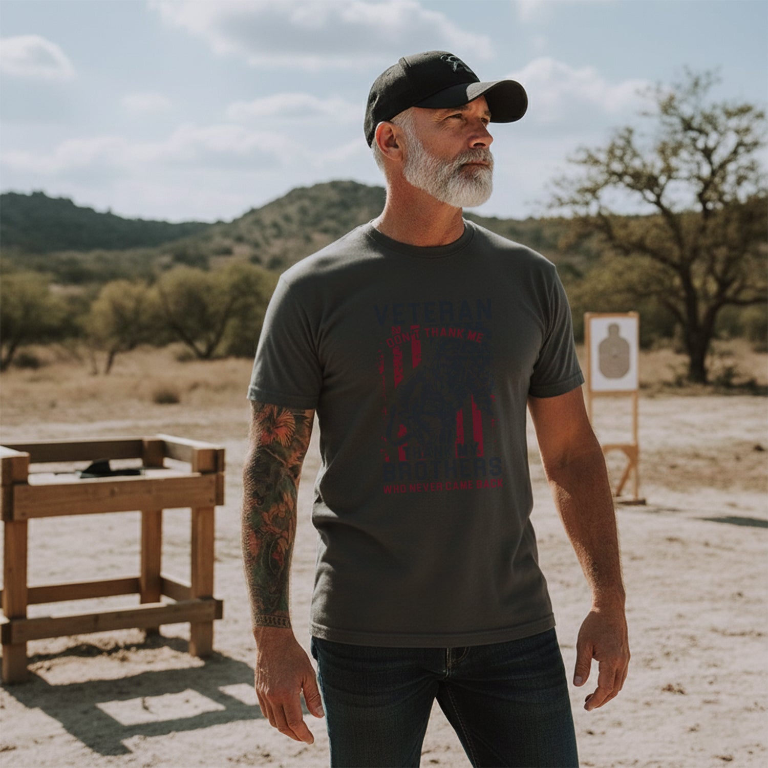 Thank My Brothers, Not Me - Veteran T-Shirt