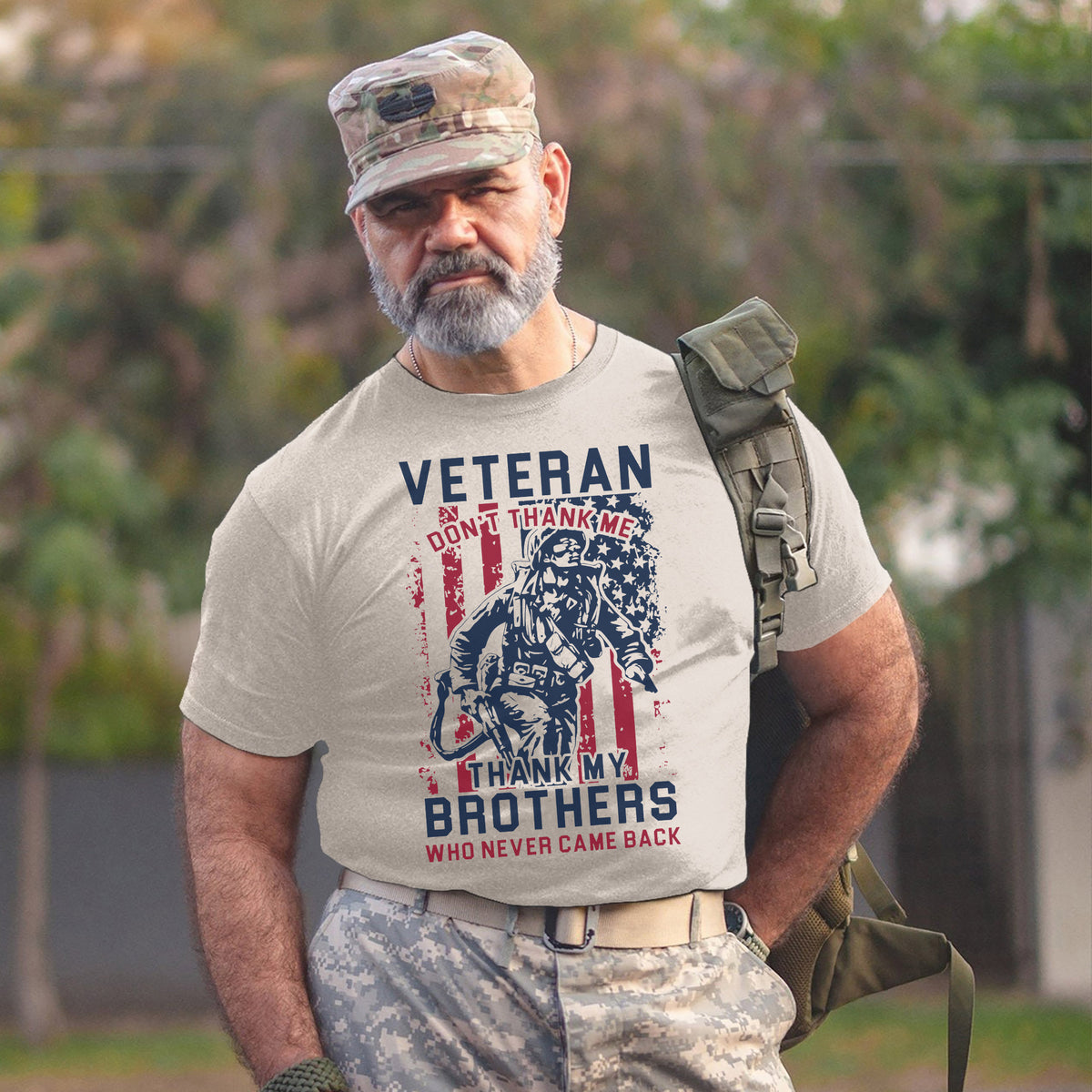 Thank My Brothers, Not Me - Veteran T-Shirt