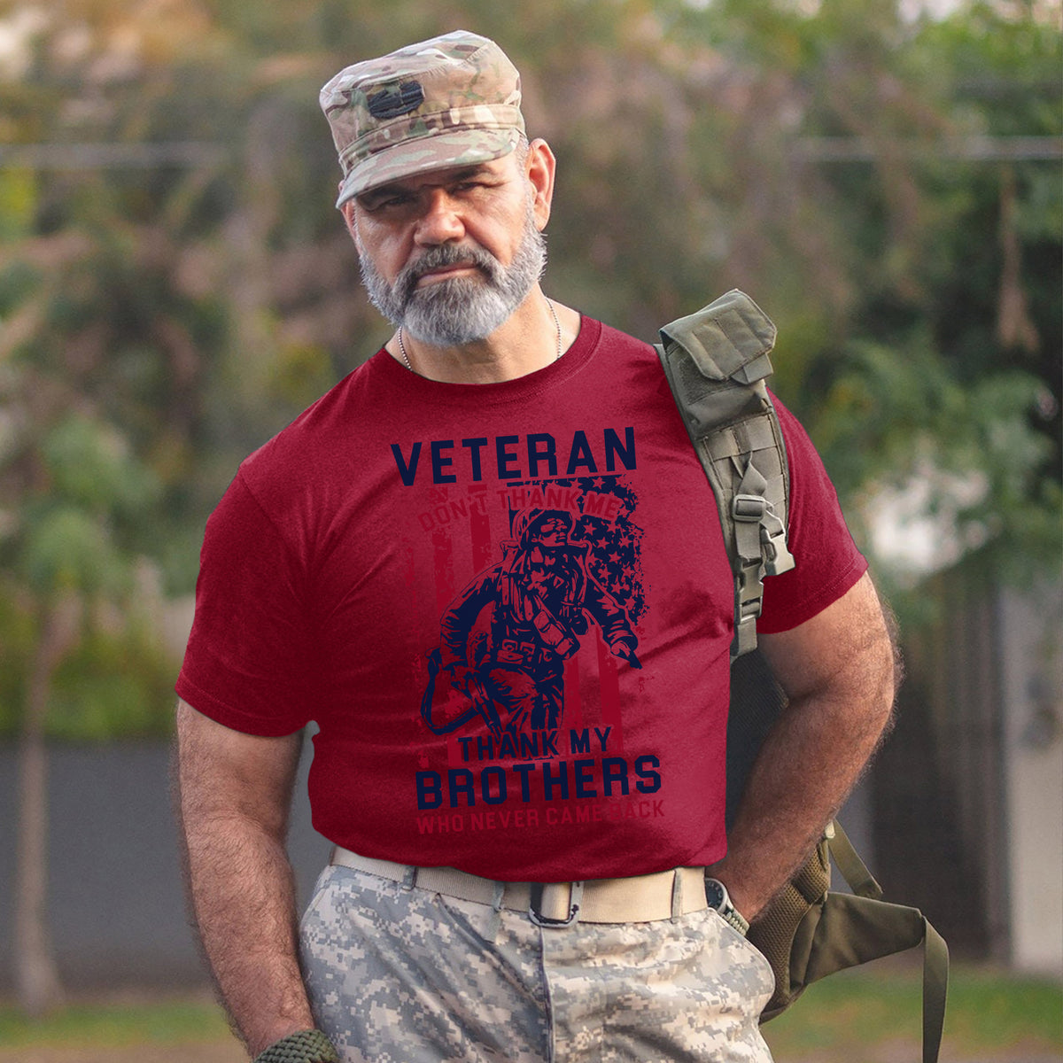 Thank My Brothers, Not Me - Veteran T-Shirt