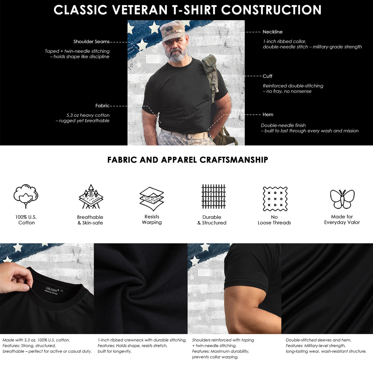 American Blood American Warrior Fierce T-Shirt