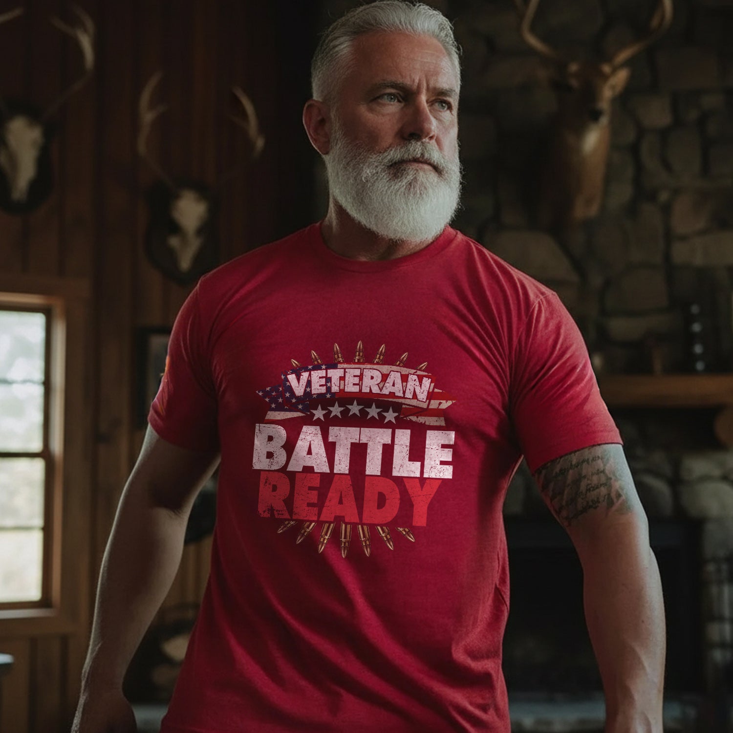 Veteran Battle Ready Always Prepared T-Shirt Secondary image