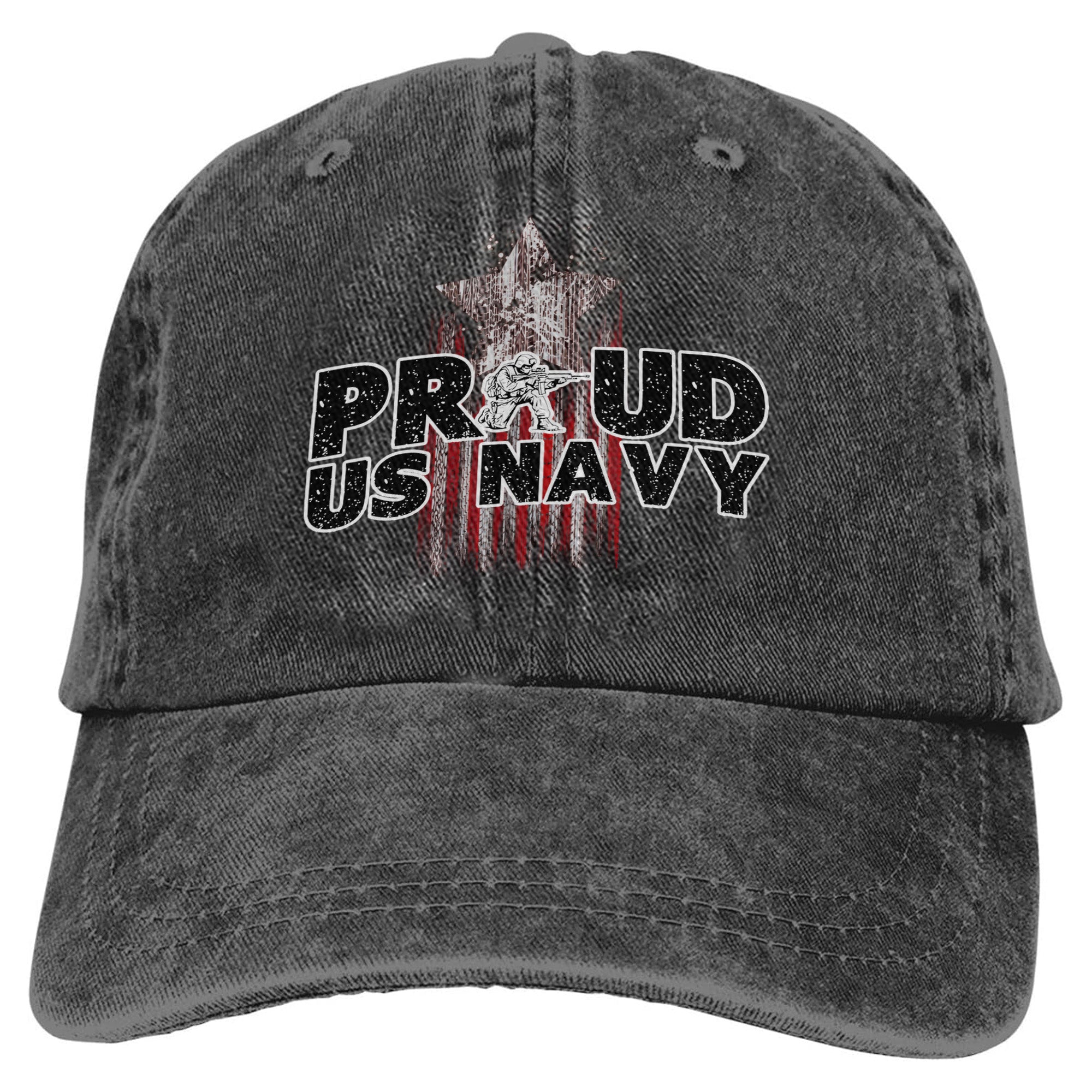 Proud U.S. Navy Honoring Service at Sea with Strength Commitment and American Pride Baseball Cap