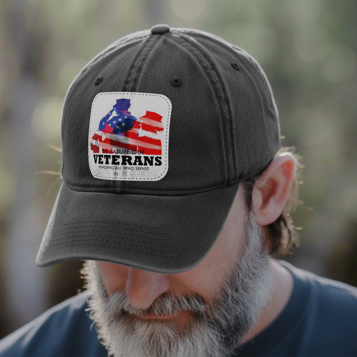 We Salute Our Veterans Honoring All Who Served Baseball Cap