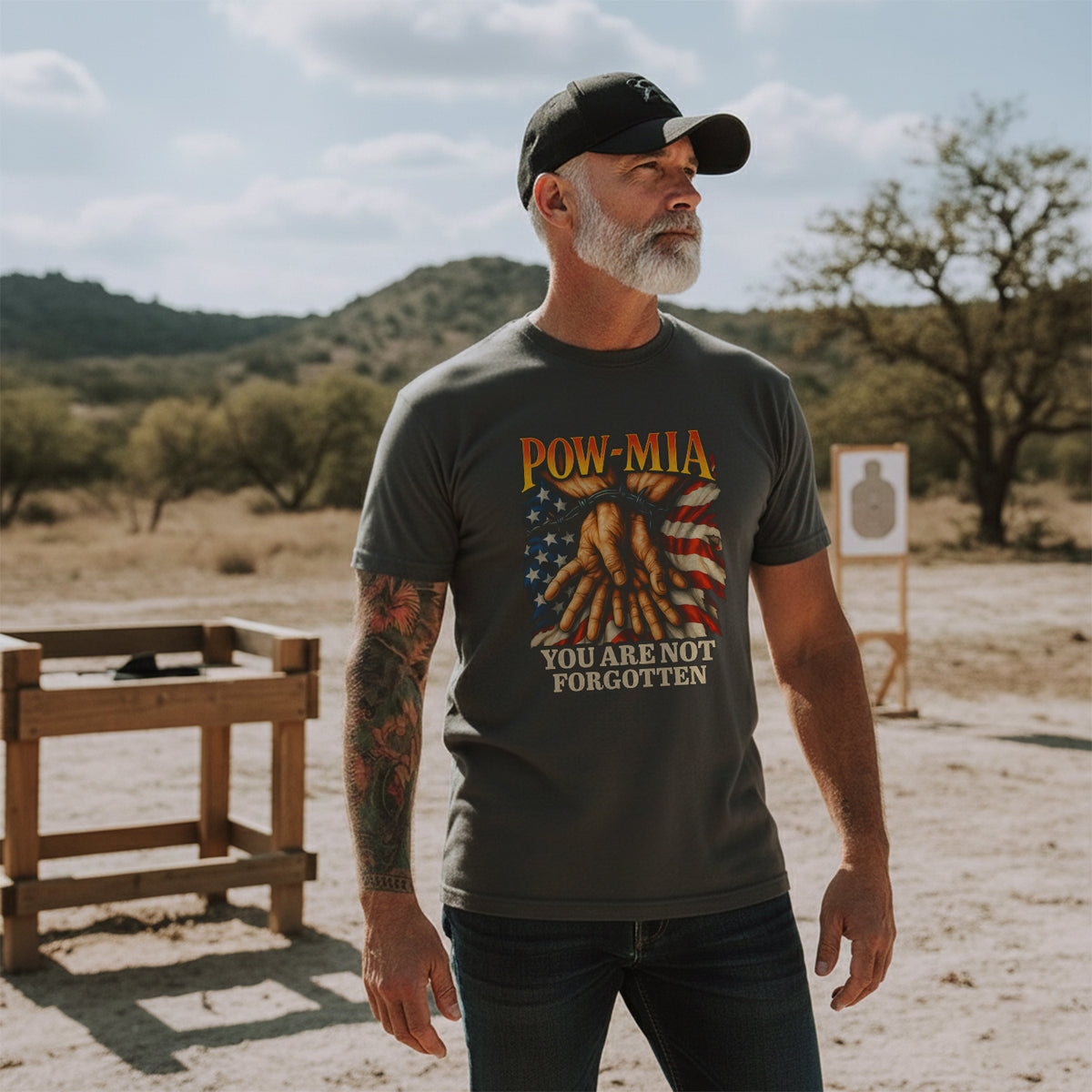 You Are Not Forgotten POW MIA Proud US T-Shirt