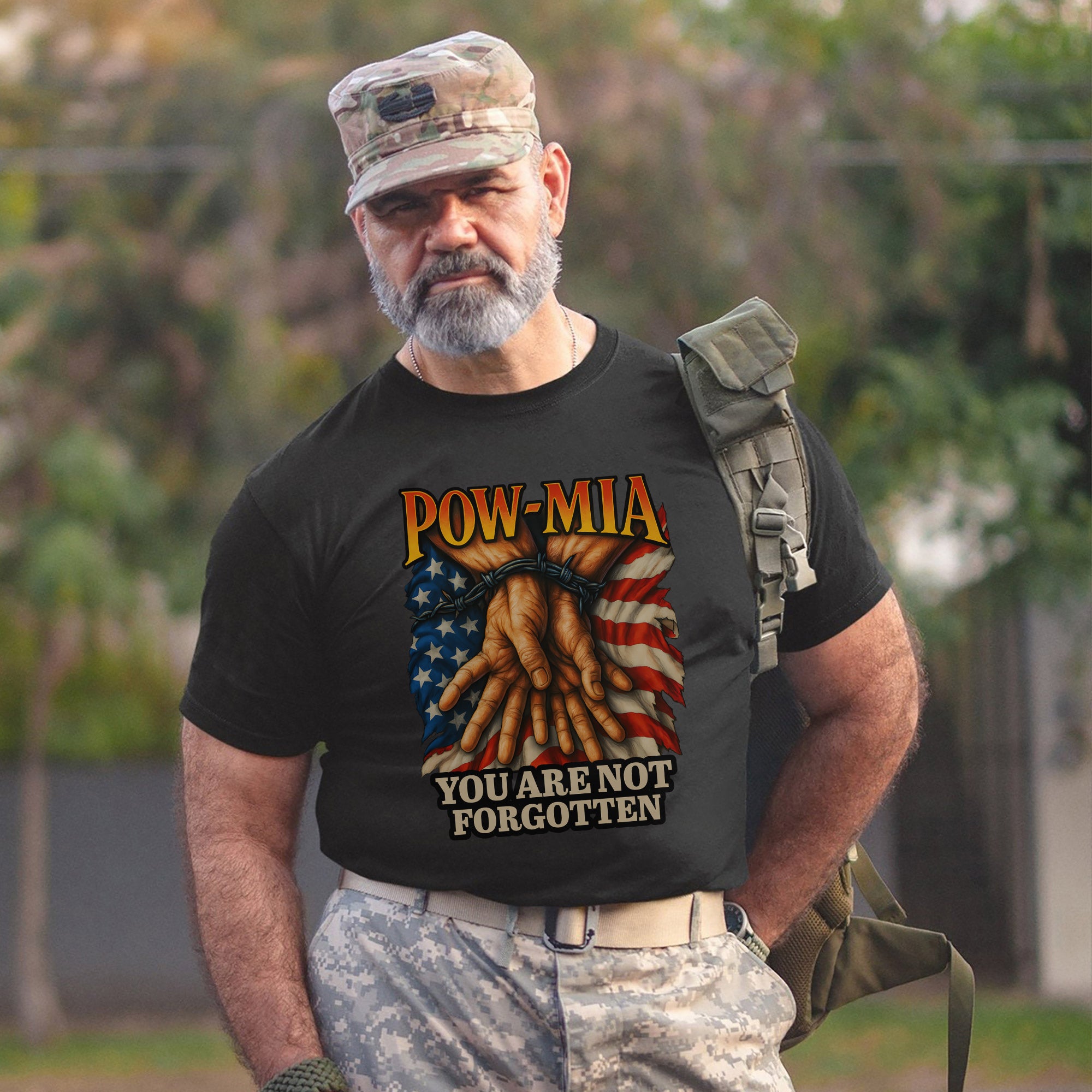 You Are Not Forgotten POW MIA Proud US Military Veteran Remembrance and Honor T-Shirt