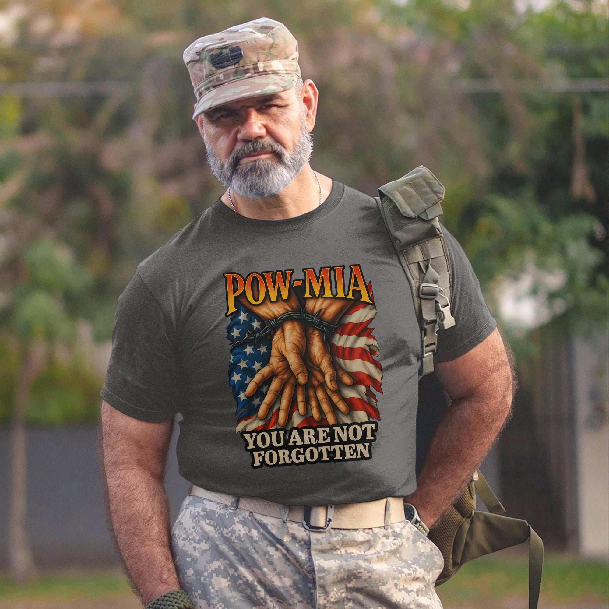 You Are Not Forgotten POW MIA Proud US Military Veteran Remembrance and Honor T-Shirt
