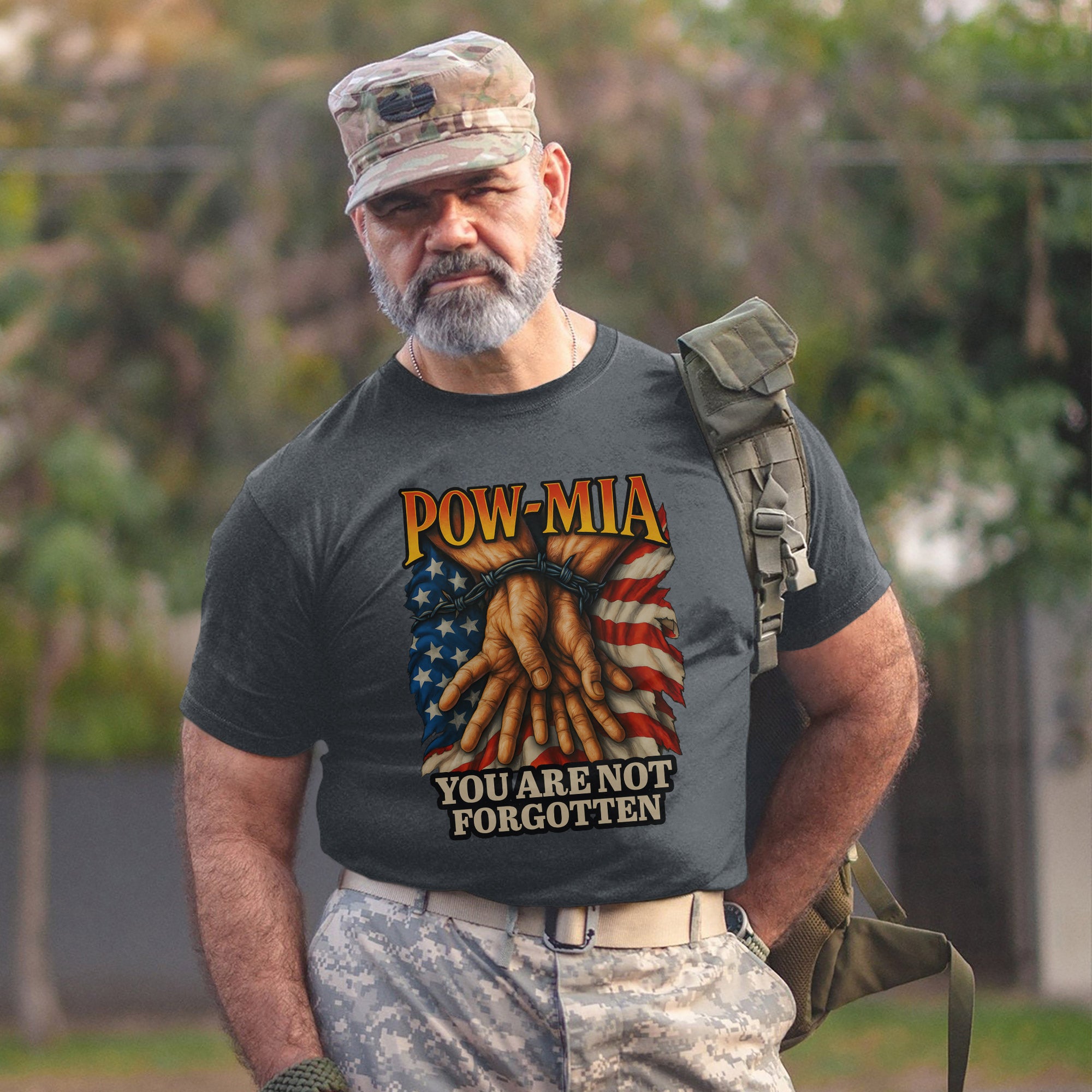 You Are Not Forgotten POW MIA Proud US Military Veteran Remembrance and Honor T-Shirt