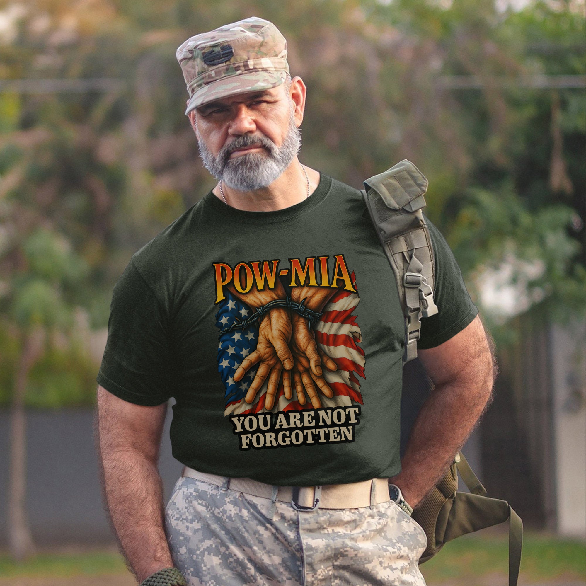 You Are Not Forgotten POW MIA Proud US Military Veteran Remembrance and Honor T-Shirt