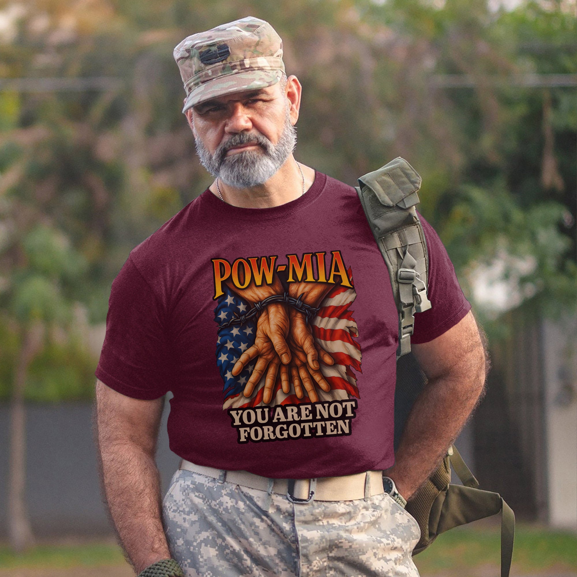 You Are Not Forgotten POW MIA Proud US Military Veteran Remembrance and Honor T-Shirt