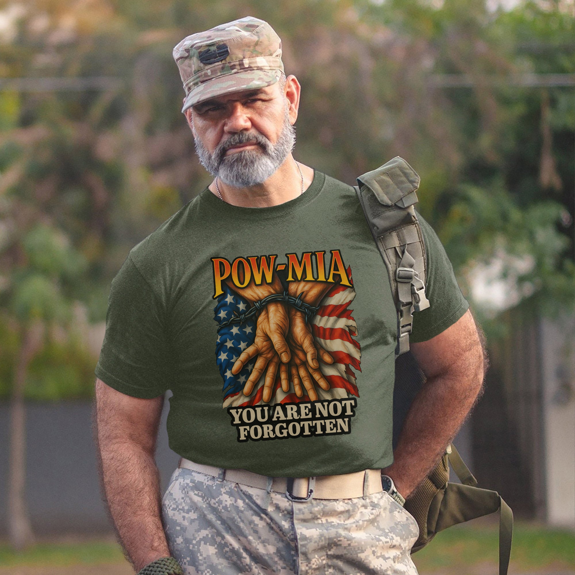 You Are Not Forgotten POW MIA Proud US Military Veteran Remembrance and Honor T-Shirt