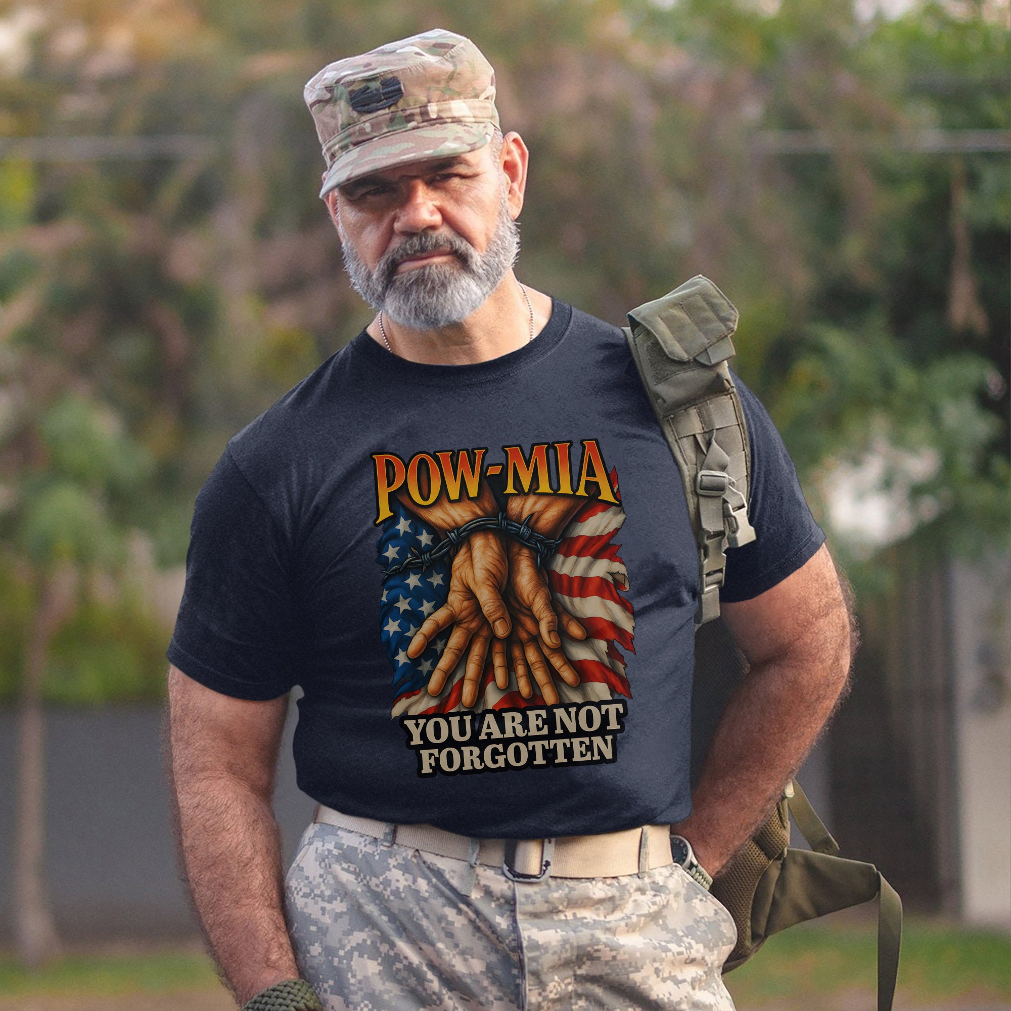 You Are Not Forgotten POW MIA Proud US Military Veteran Remembrance and Honor T-Shirt