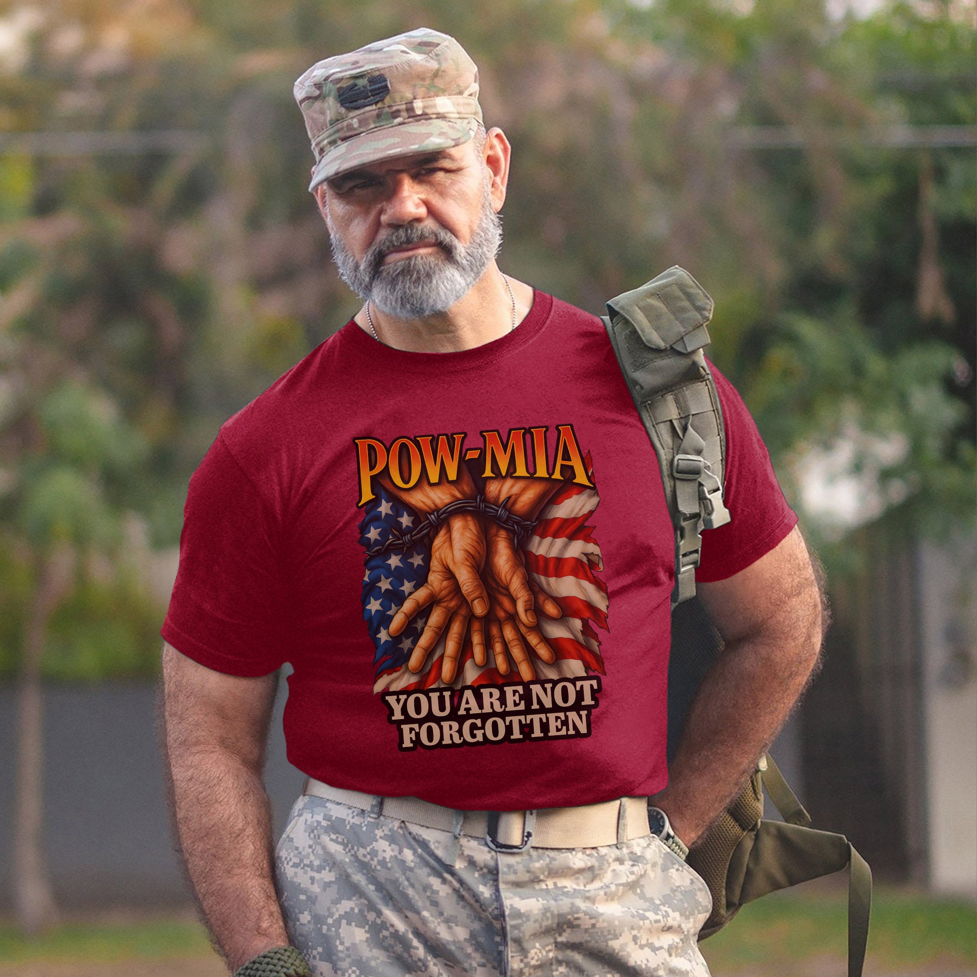 You Are Not Forgotten POW MIA Proud US Military Veteran Remembrance and Honor T-Shirt