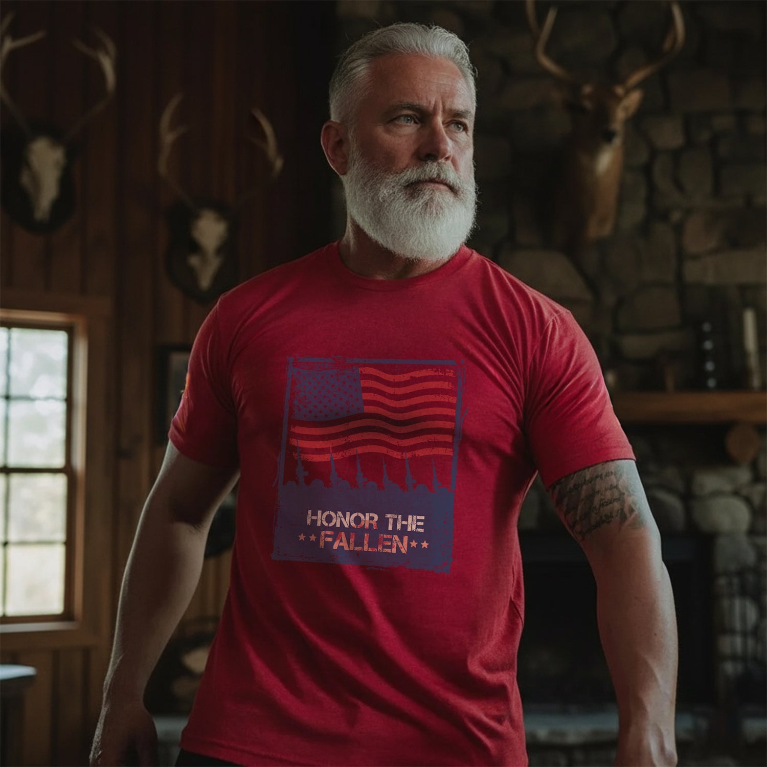 Honor the Fallen Patriotic Tribute to Those Who Gave All for Freedom and Country T-Shirt Secondary image