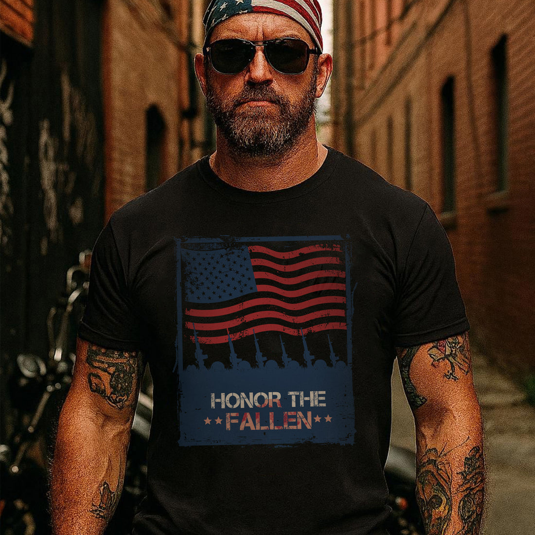 Honor the Fallen Patriotic Tribute to Those Who Gave All for Freedom and Country T-Shirt