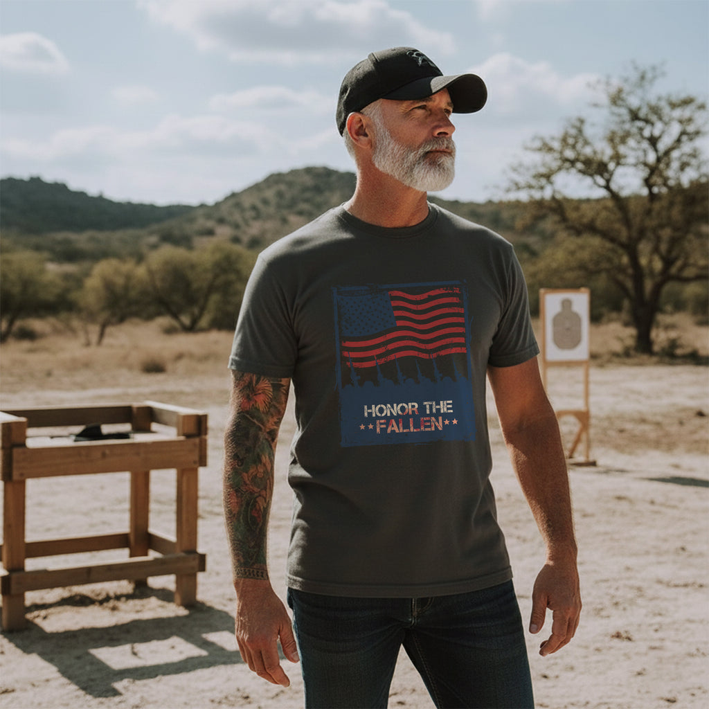 Honor the Fallen Patriotic Tribute to Those Who Gave All for Freedom and Country T-Shirt