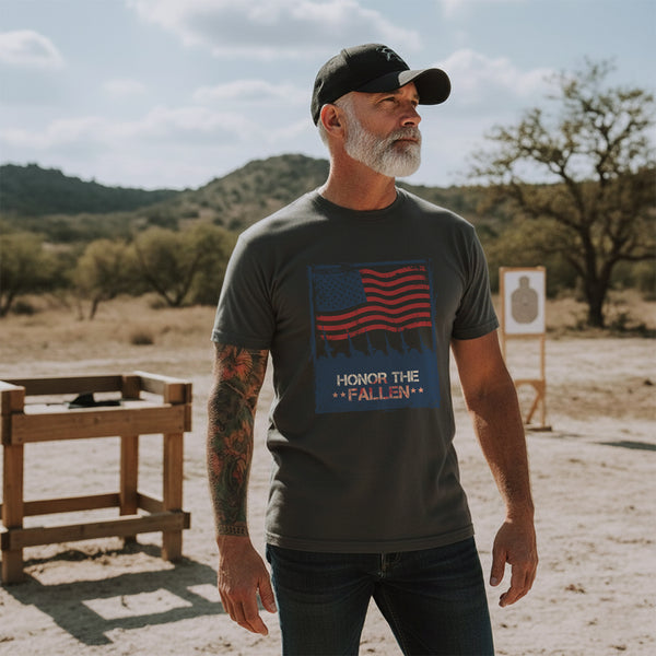 Honor the Fallen Patriotic Tribute to Those Who Gave All for Freedom and Country T-Shirt