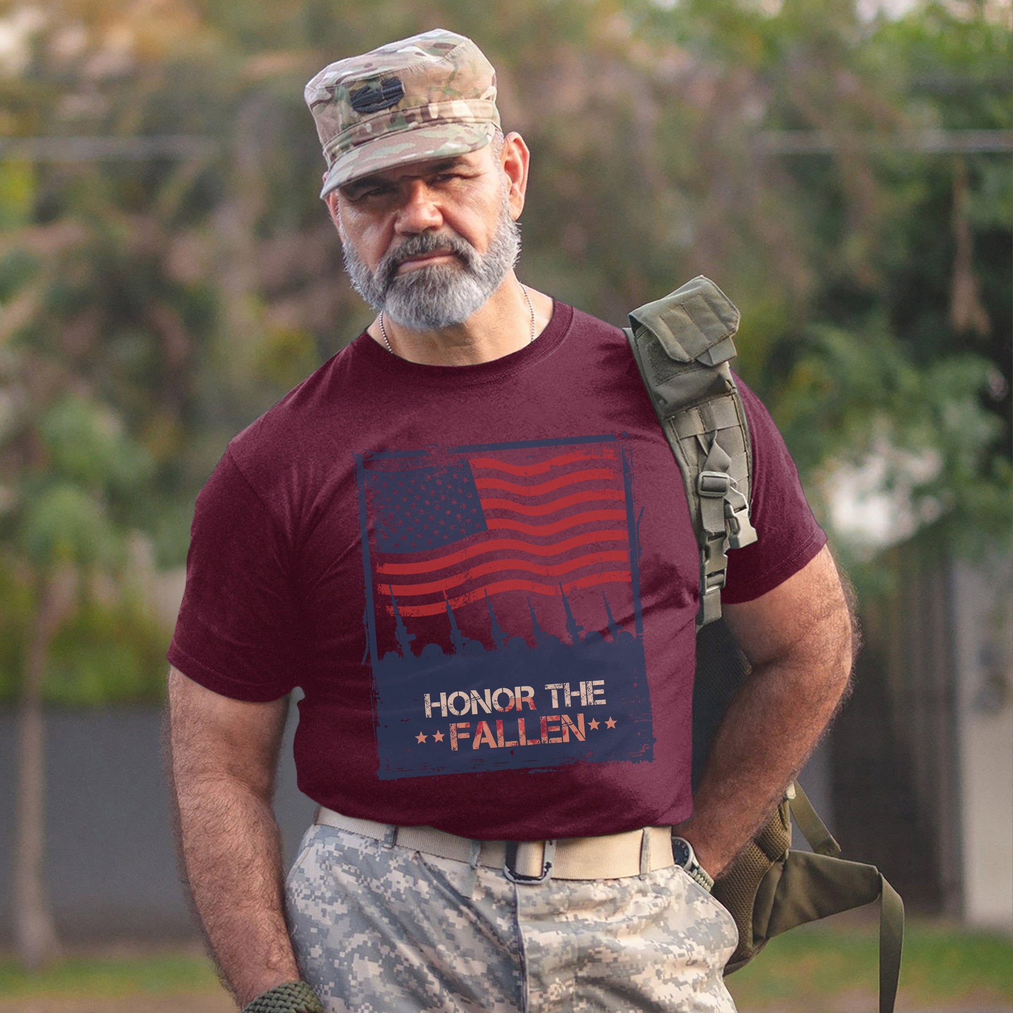 Honor the Fallen Patriotic Tribute to Those Who Gave All for Freedom and Country T-Shirt