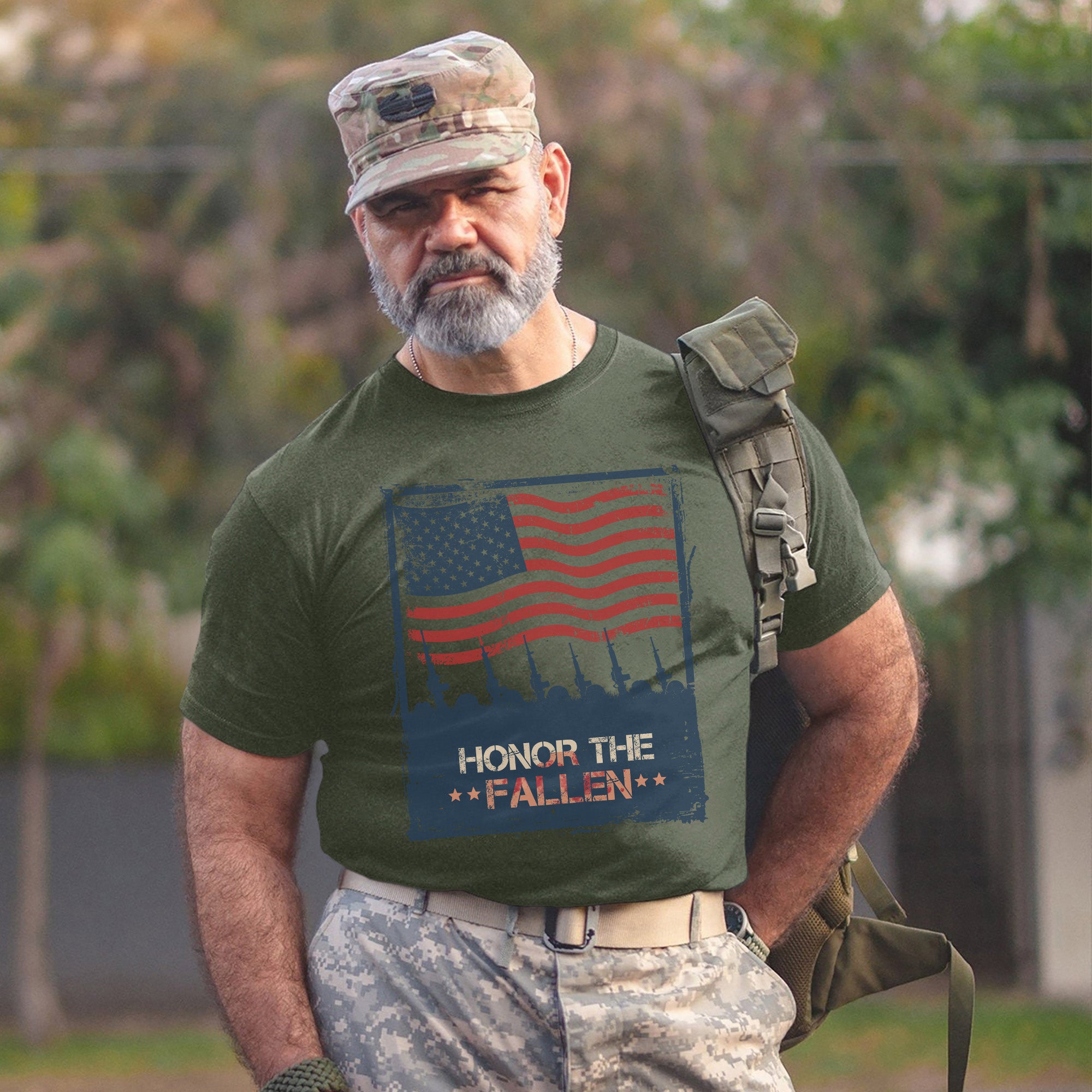 Honor the Fallen Patriotic Tribute to Those Who Gave All for Freedom and Country T-Shirt
