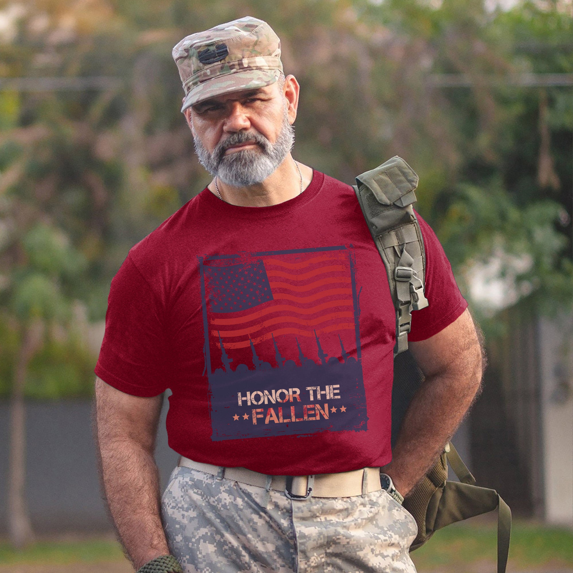 Honor the Fallen Patriotic Tribute to Those Who Gave All for Freedom and Country T-Shirt