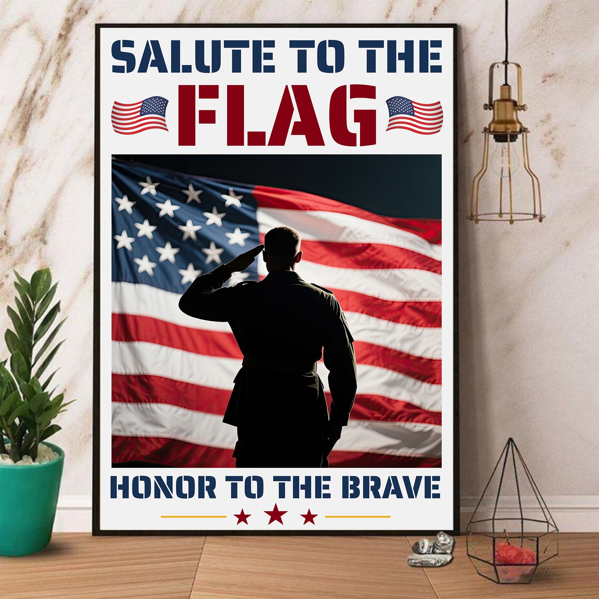 Honor the Brave American Pride Poster