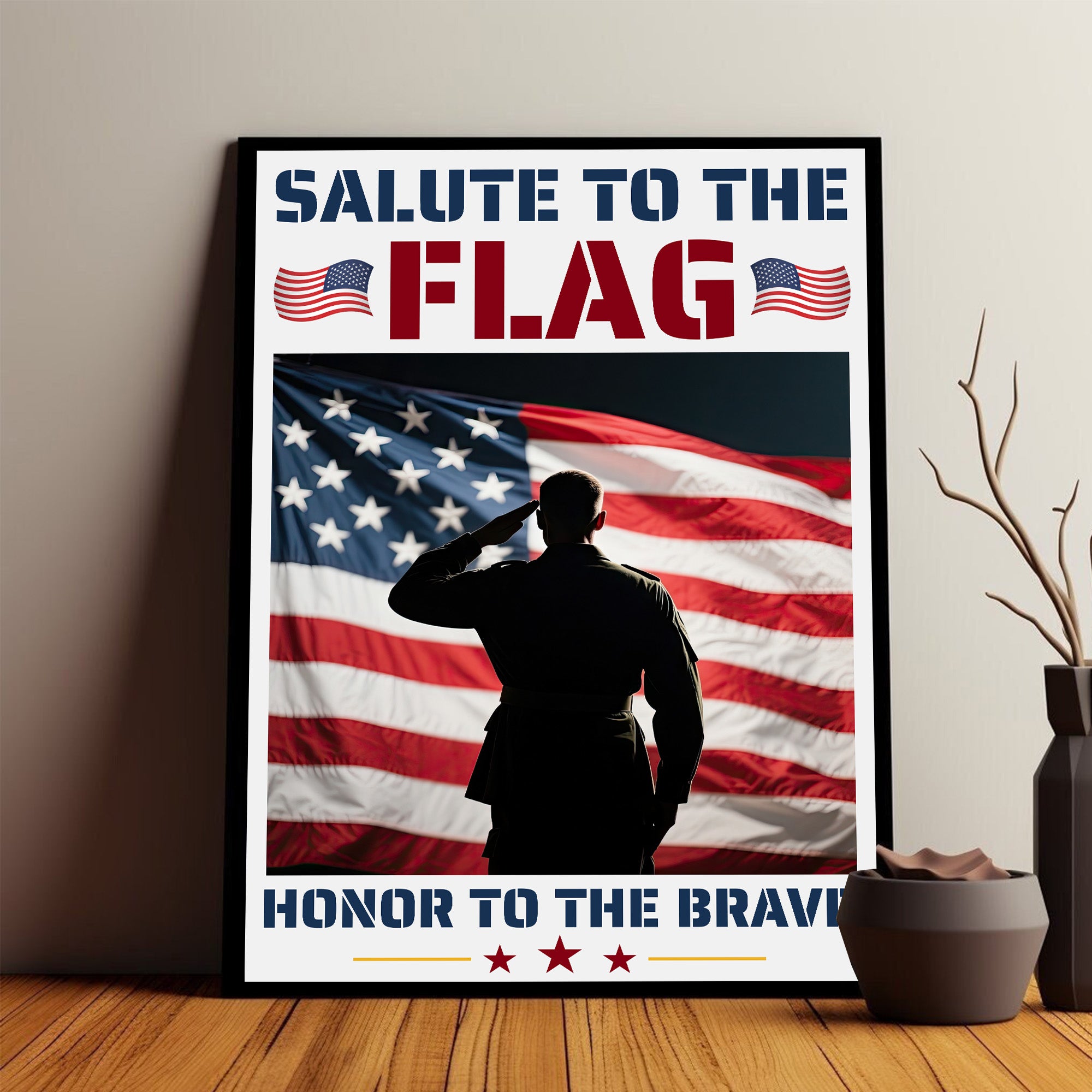 Honor the Brave American Pride Poster