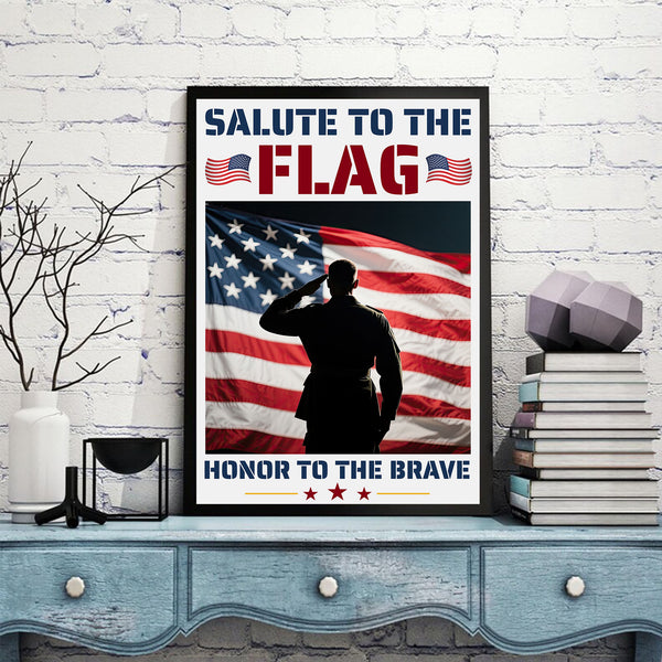 Honor the Brave American Pride Poster