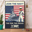 Navy Pride Serve with Honor Poster