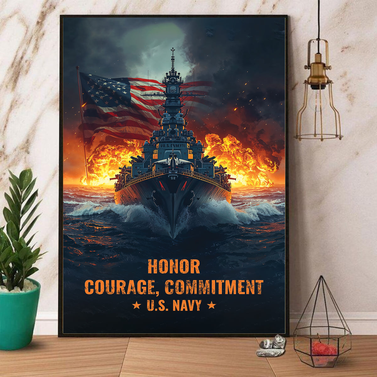 U.S. Navy Core Values of Strength Poster Main image