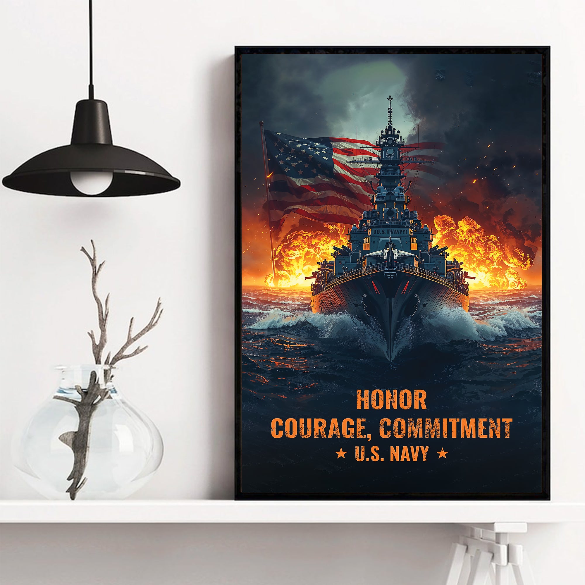 U.S. Navy Core Values of Strength Poster