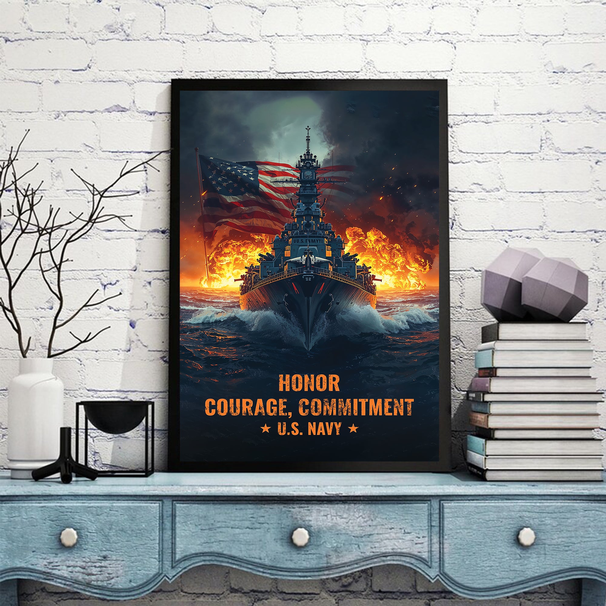 U.S. Navy Core Values of Strength Poster