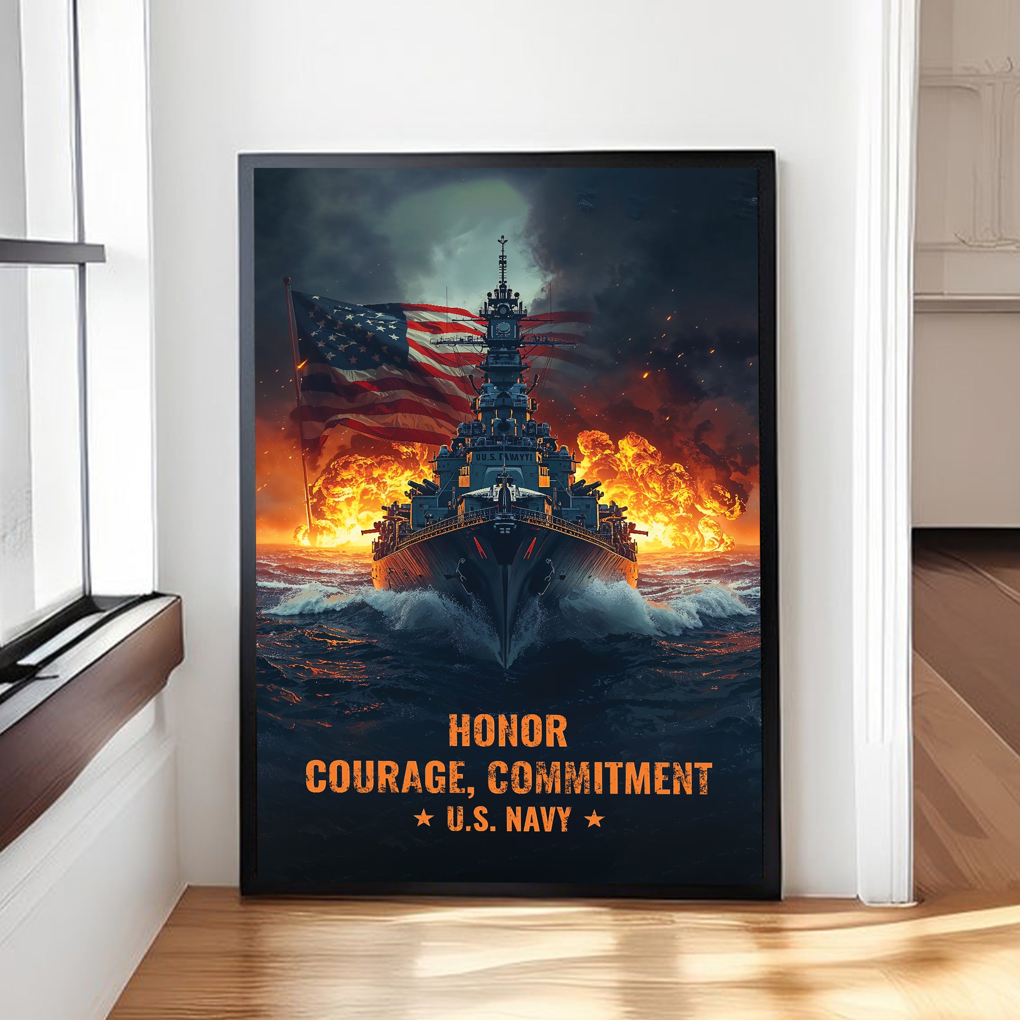 U.S. Navy Core Values of Strength Poster