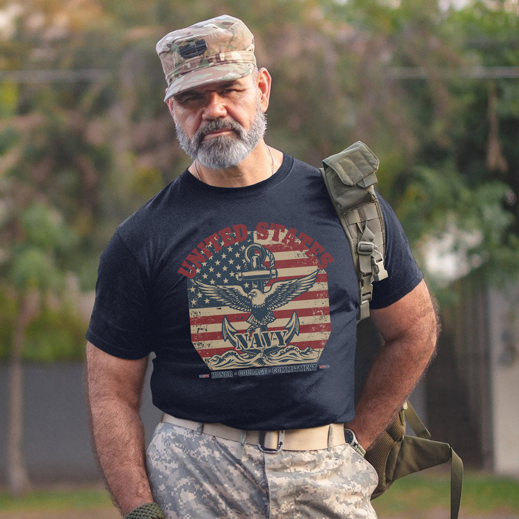 The Few The Proud The Navy Elite Warriors of the Sea Committed to Honor Courage and Freedom T-Shirt