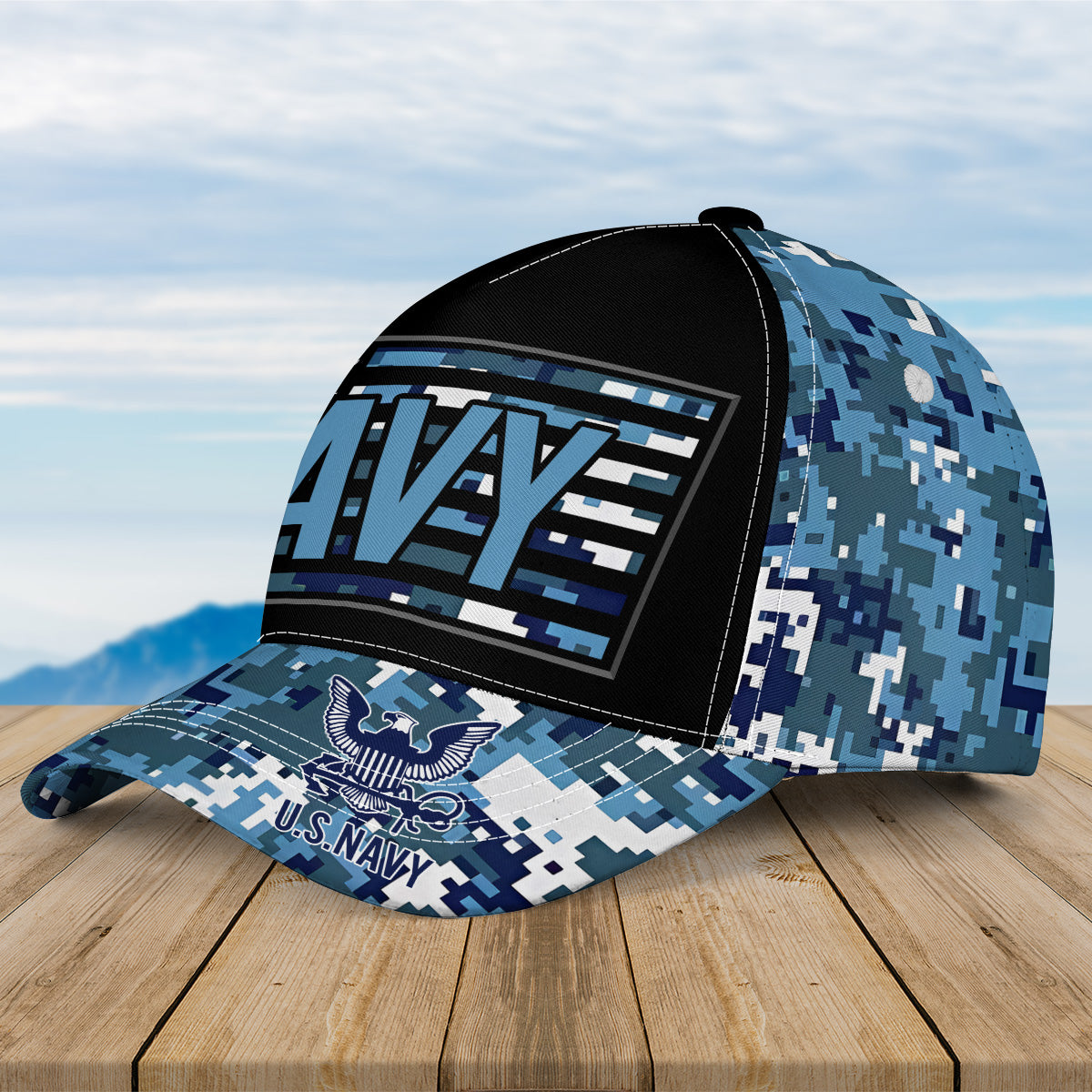 US Navy Proud Veteran All-Over Print Baseball Cap