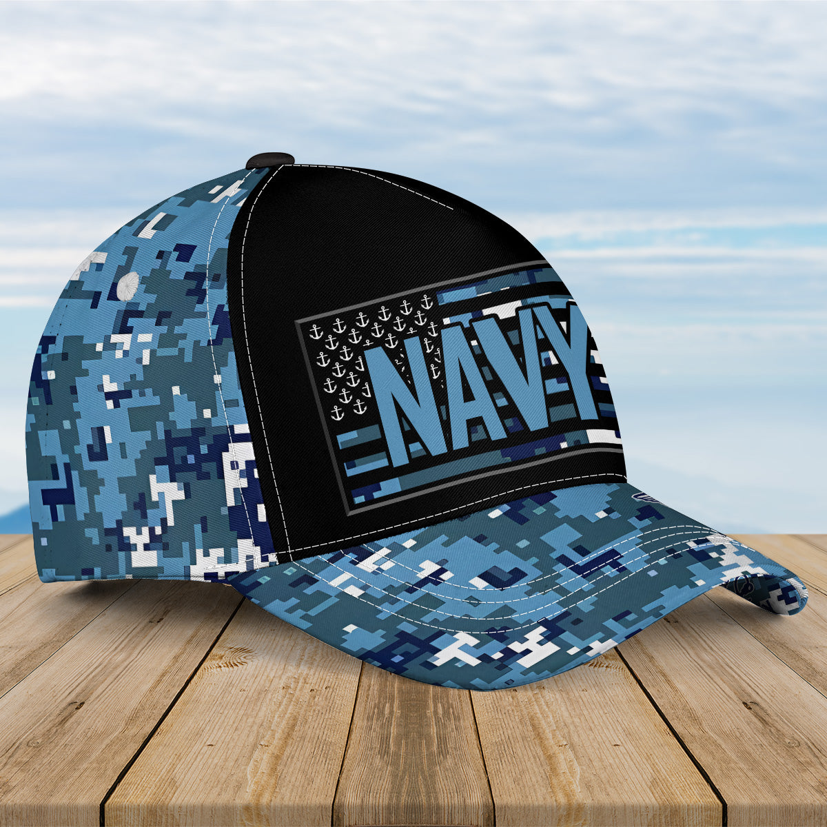 US Navy Proud Veteran All-Over Print Baseball Cap