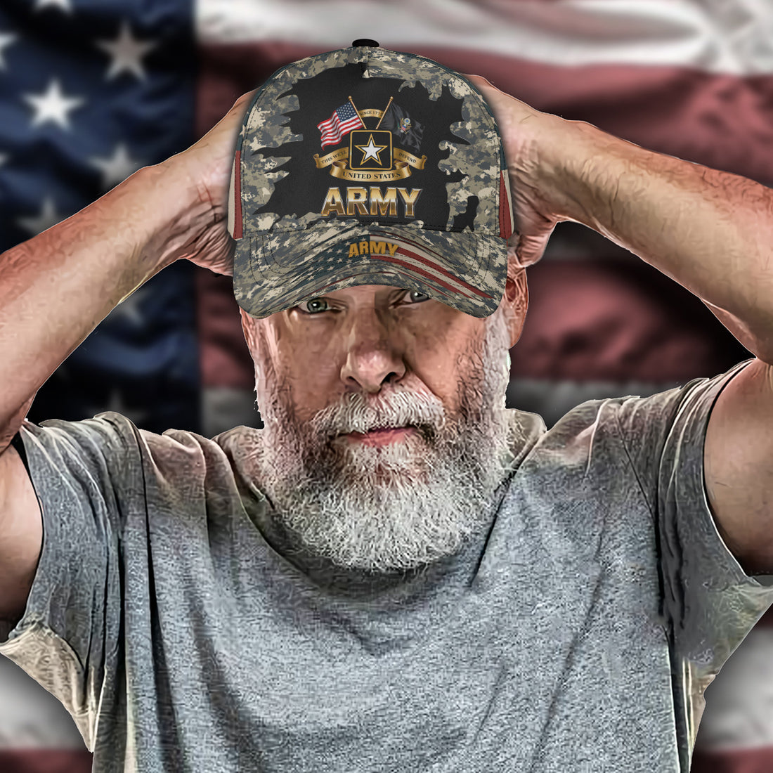 US Navy 250th All-over Print Baseball Cap