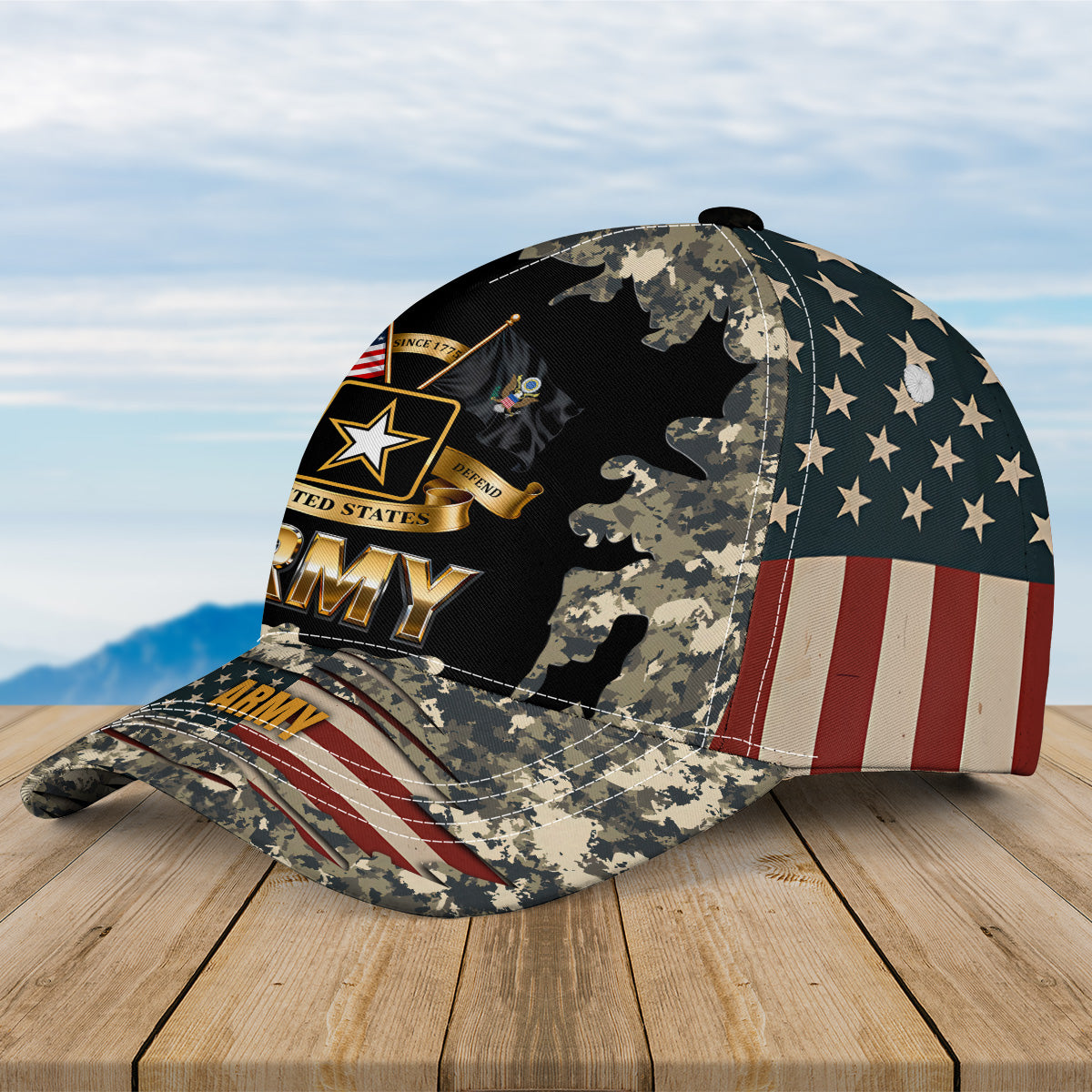 US Navy 250th All-over Print Baseball Cap