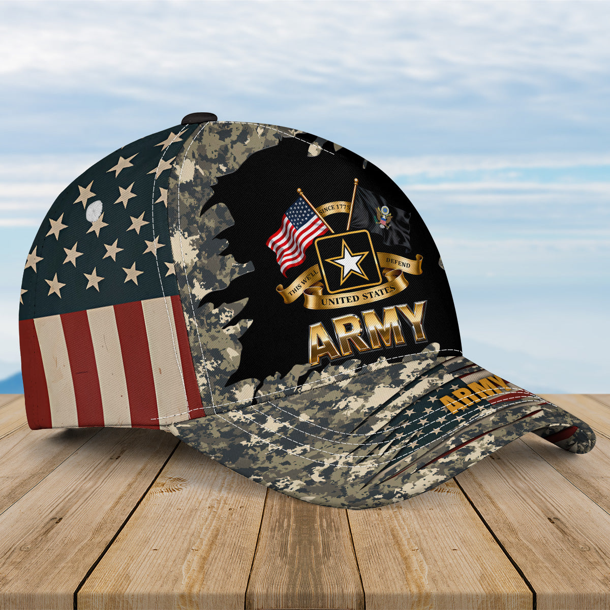 US Navy 250th All-over Print Baseball Cap