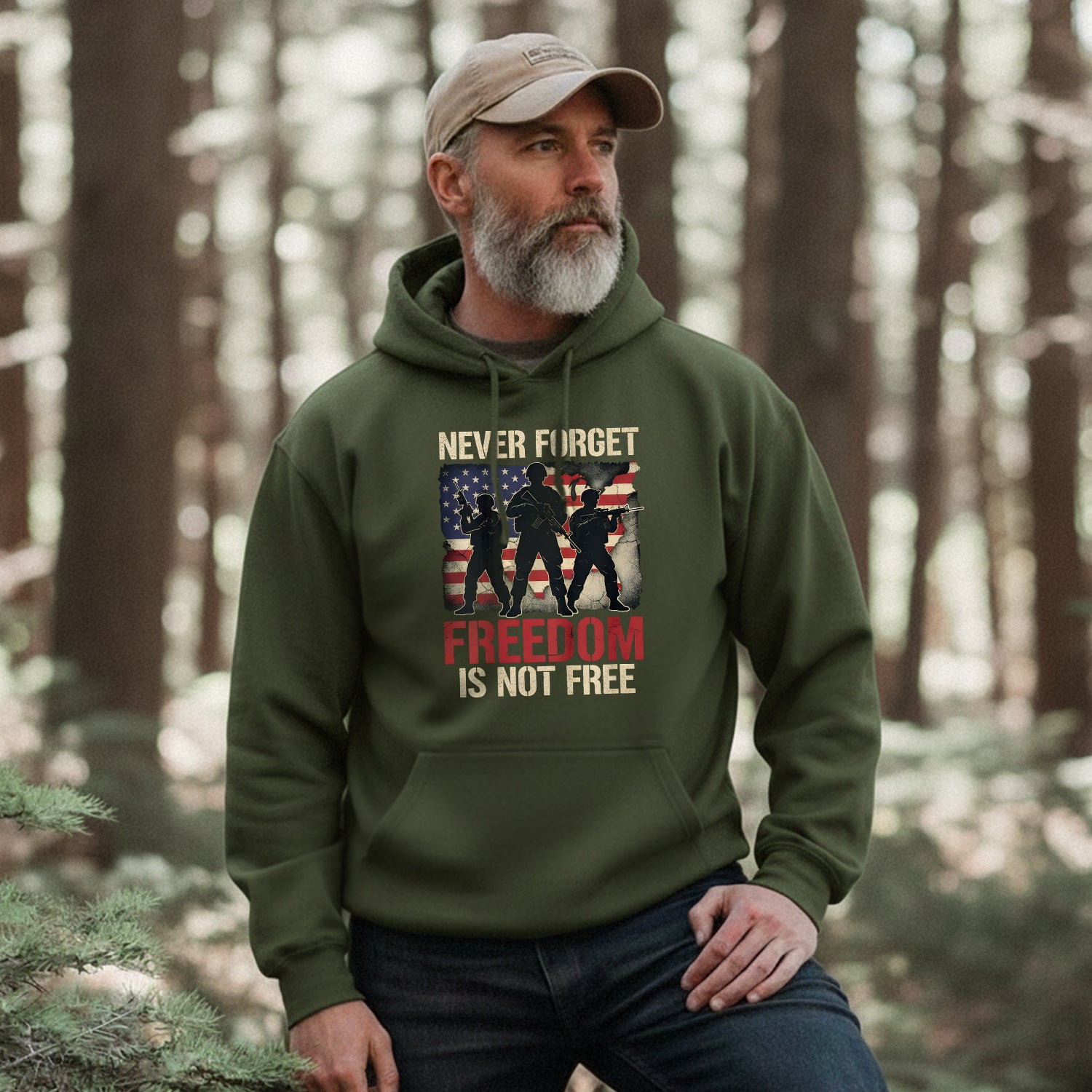 Never Forget Freedom Is Not Free Proud US Hoodie