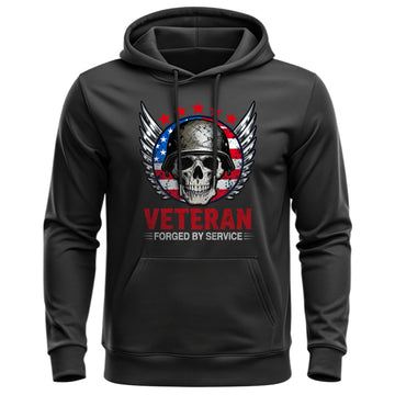 Veteran Forged by Service Proud US Military Hoodie