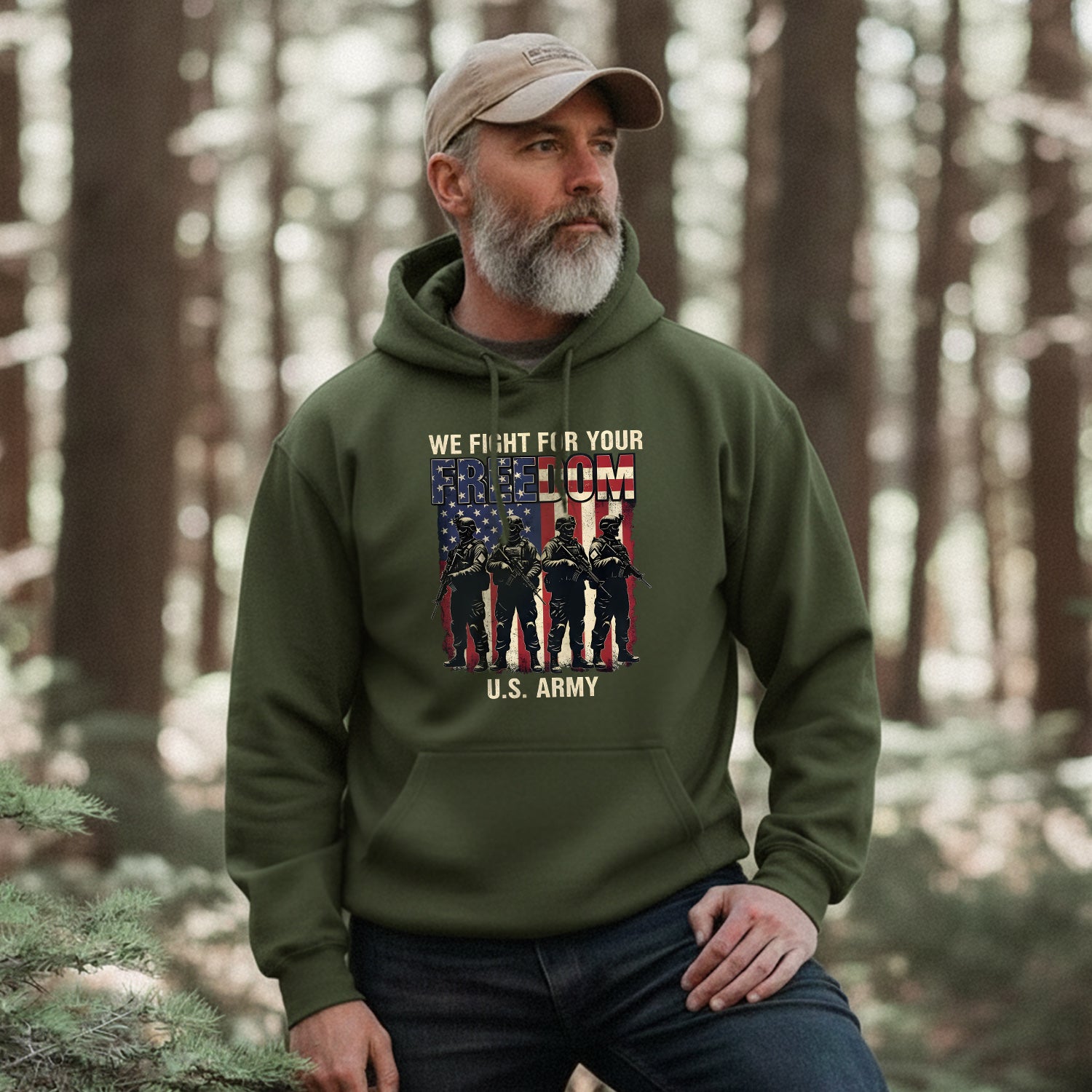 We Fight for Your Freedom US Army Proud US Hoodie