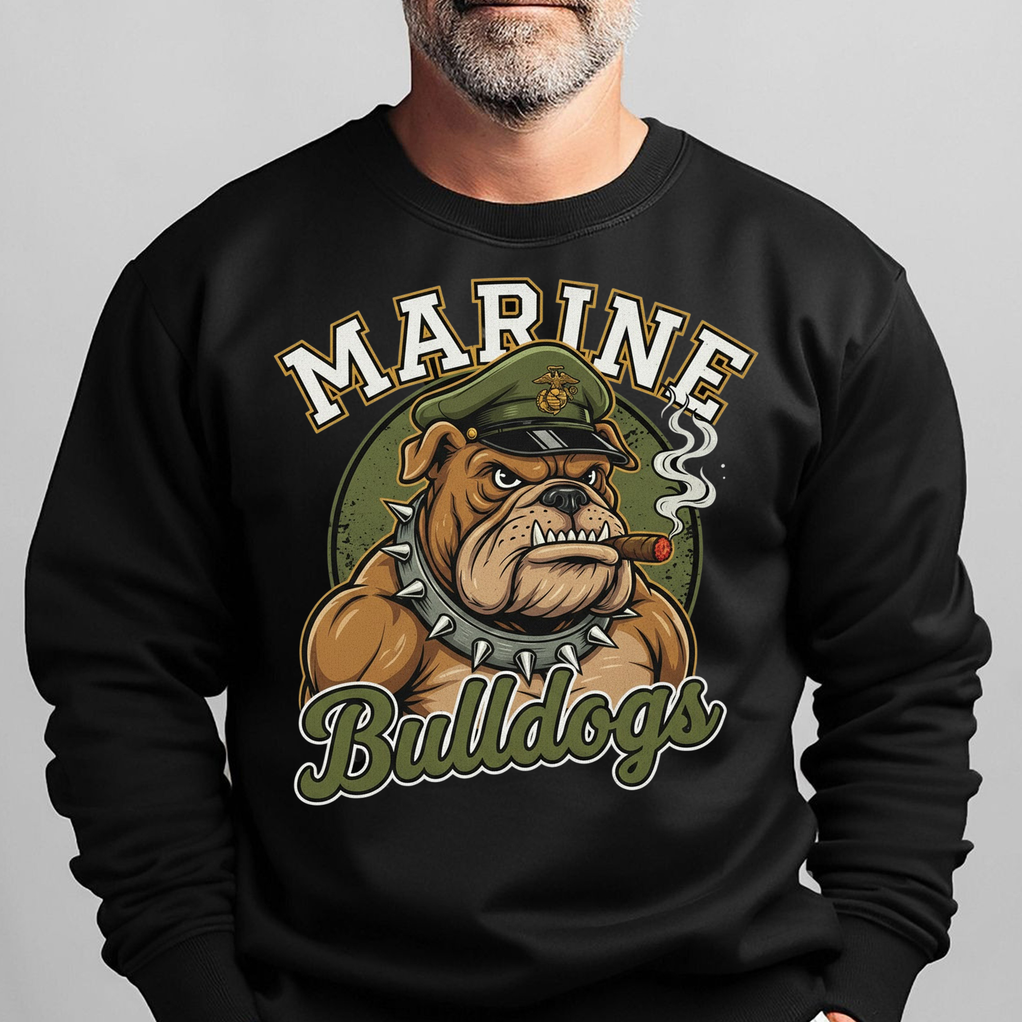 Marine Bulldogs Proud Military Veteran Sweatshirt