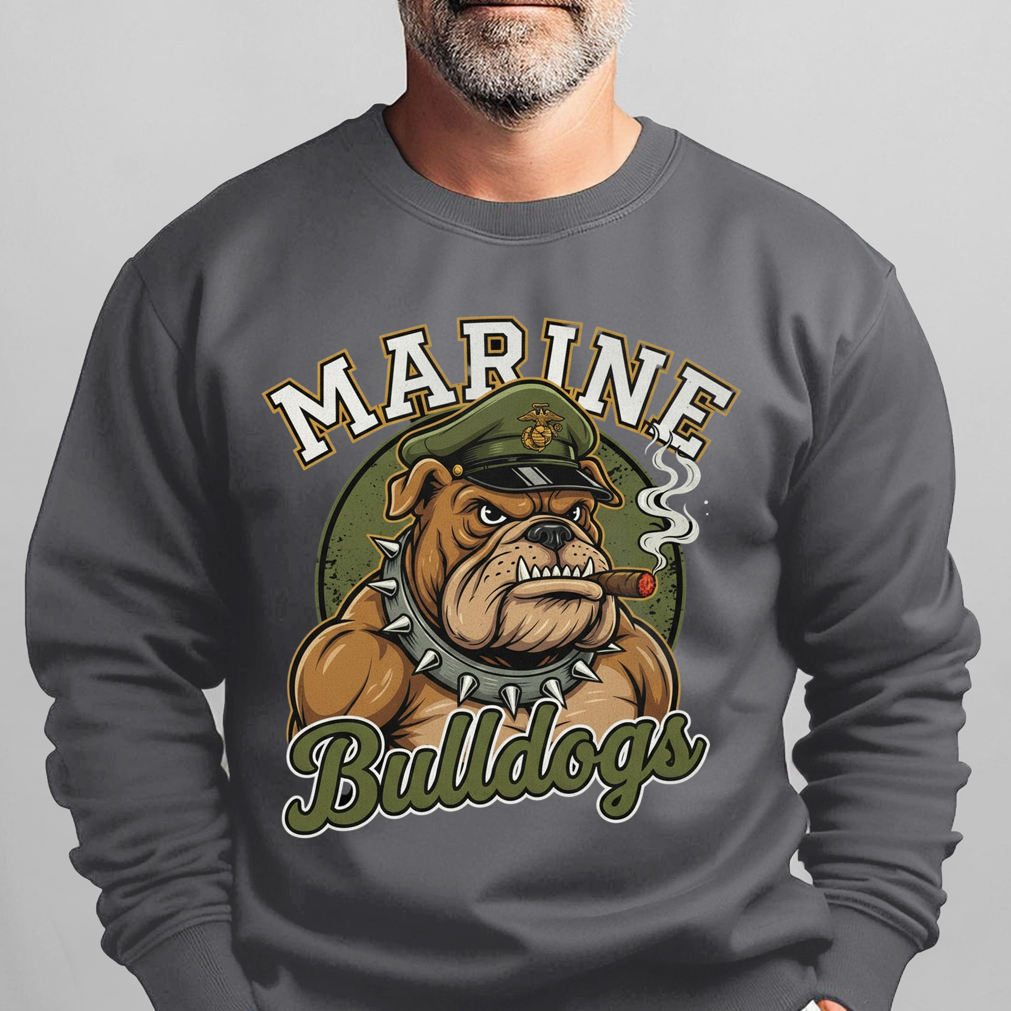 Marine Bulldogs Proud Military Veteran Sweatshirt