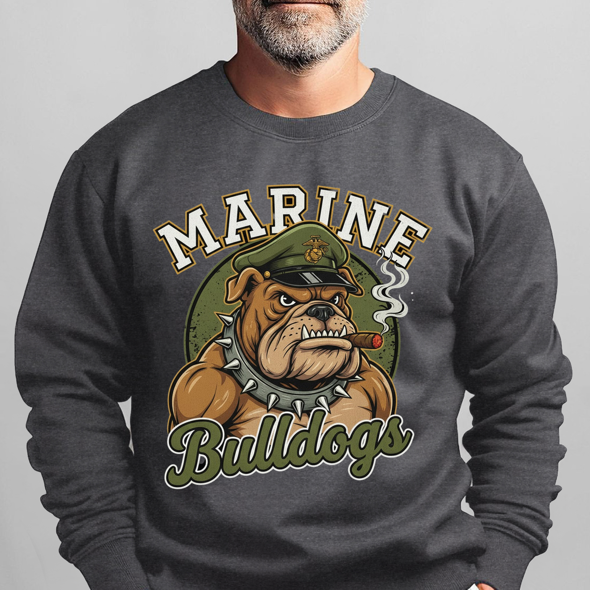 Marine Bulldogs Proud Military Veteran Sweatshirt