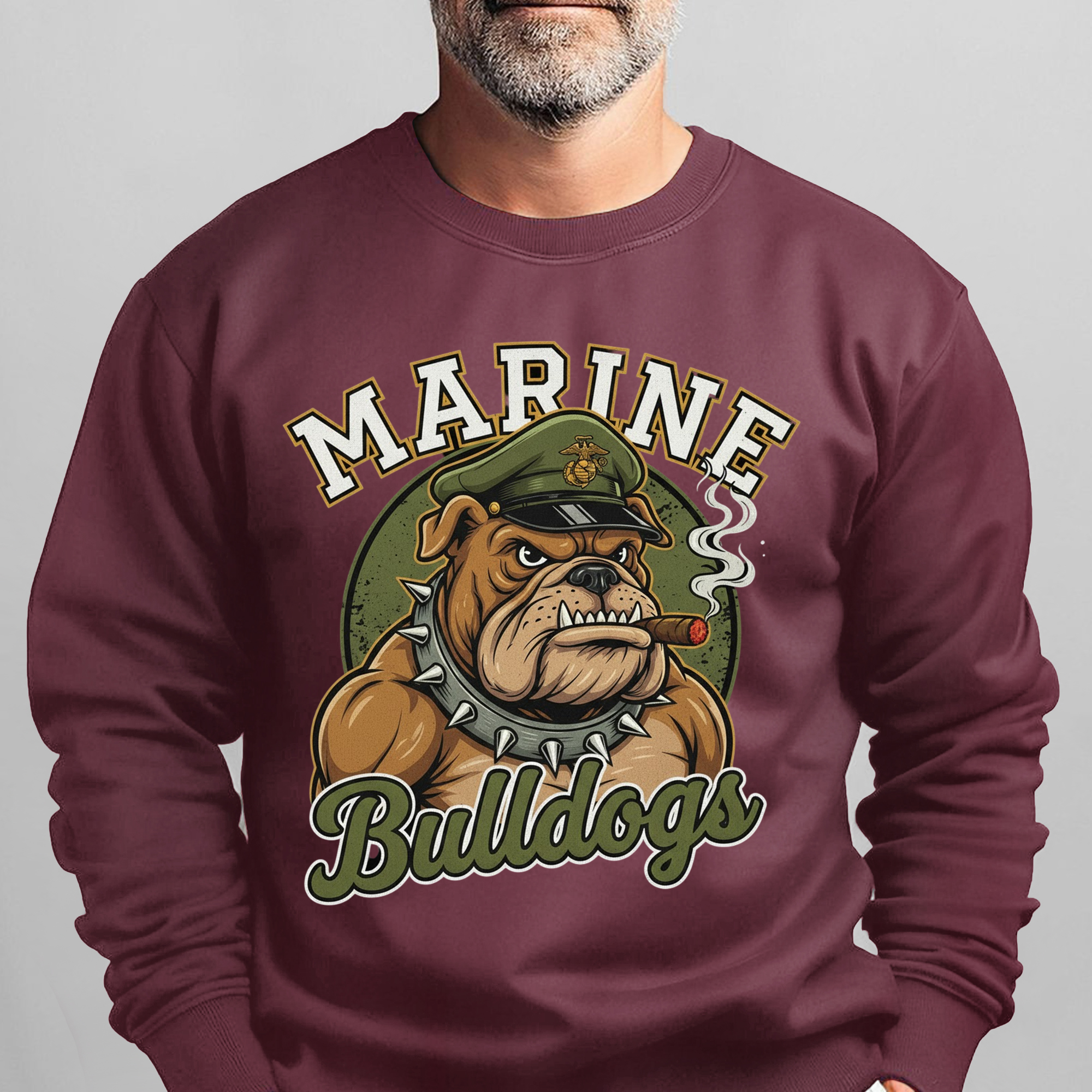 Marine Bulldogs Proud Military Veteran Sweatshirt