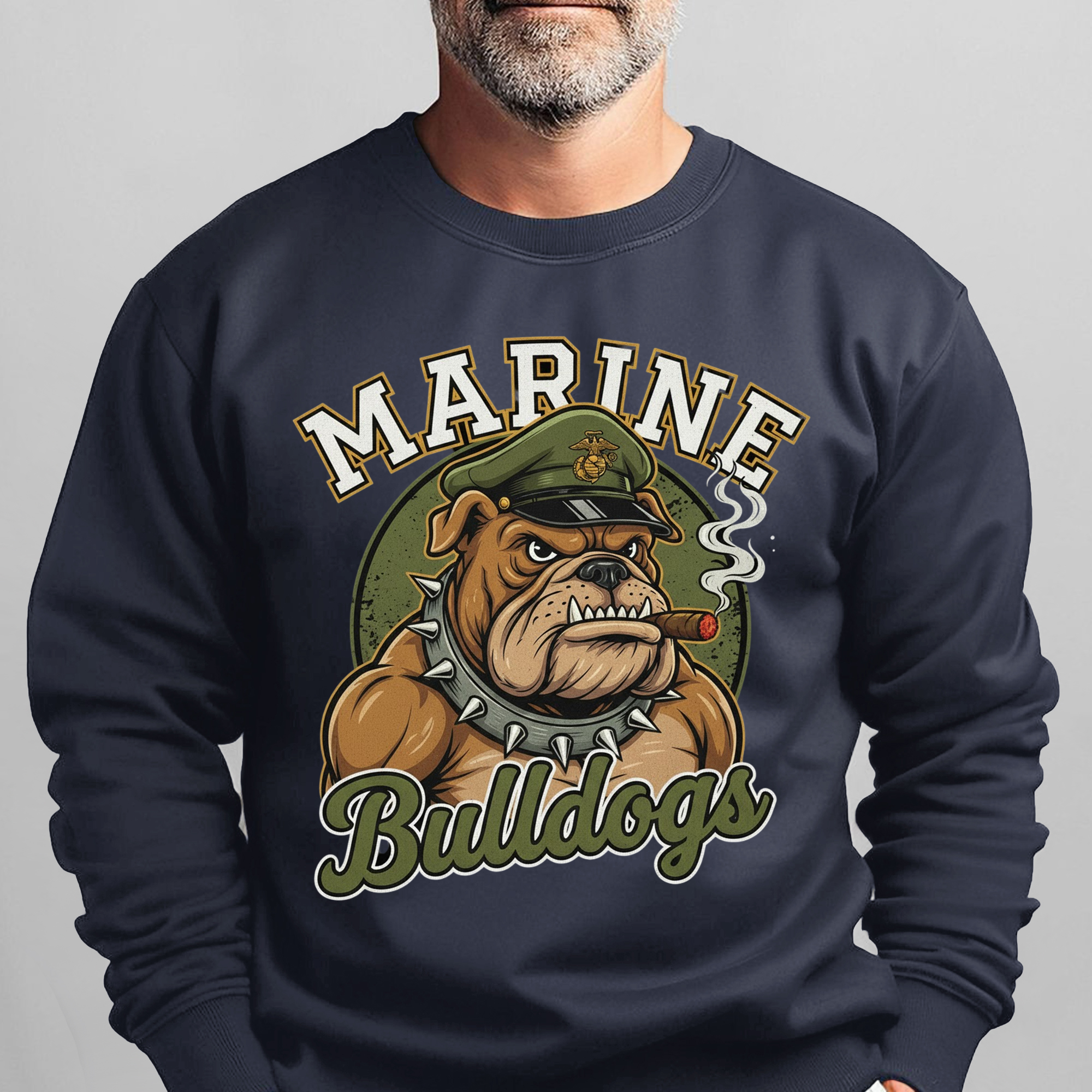 Marine Bulldogs Proud Military Veteran Sweatshirt