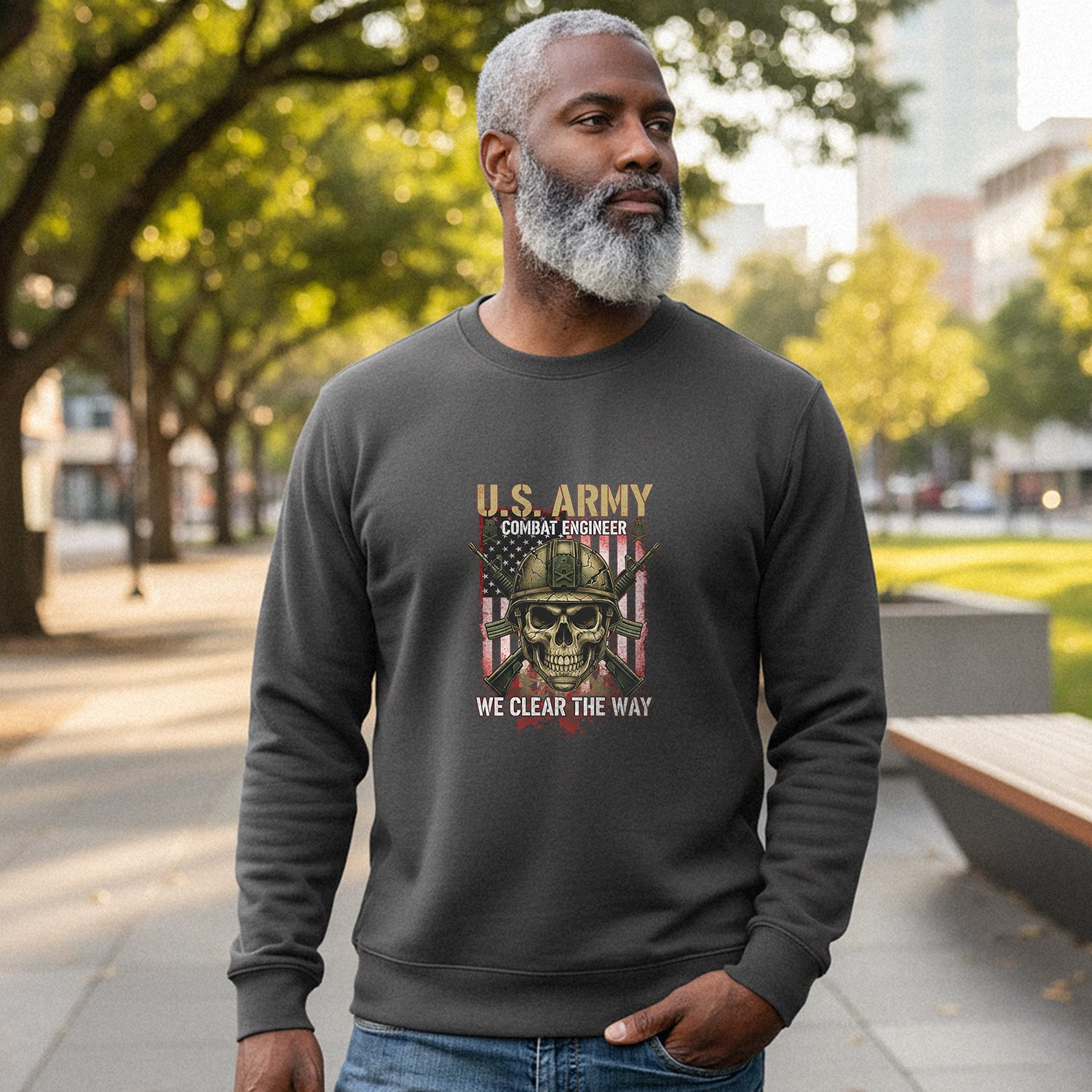 US Army Combat Engineer We Clear the Sweatshirt
